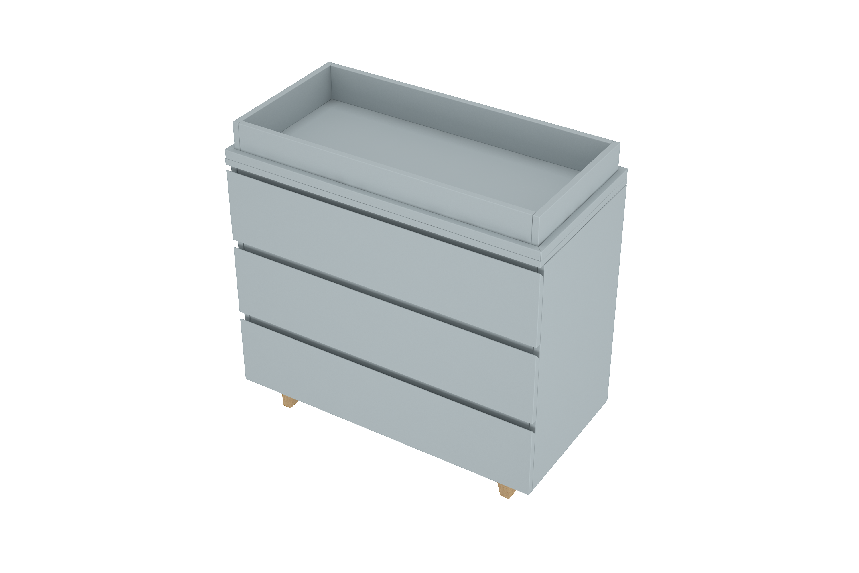 LittleBird Changing Station X1 in Grey with Groove Handle