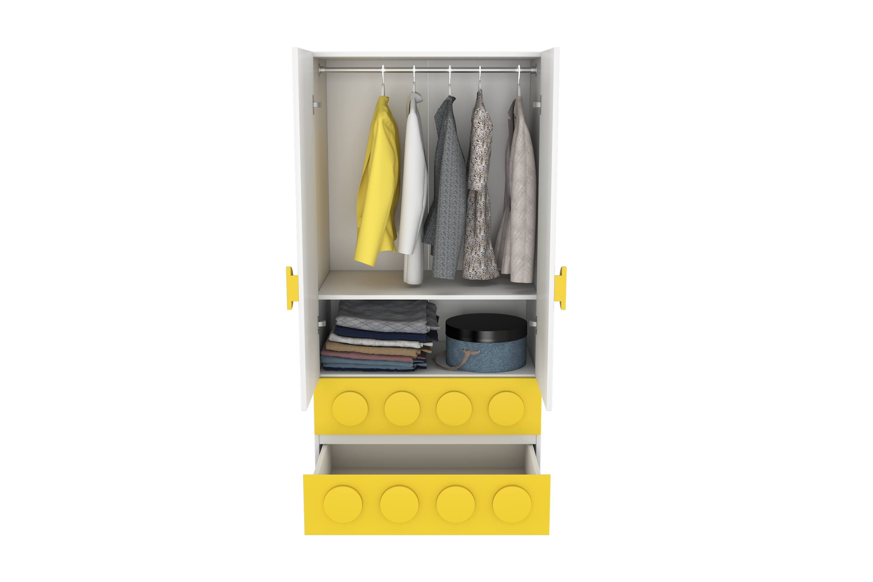Lego Inspired Two Door Wardrobe