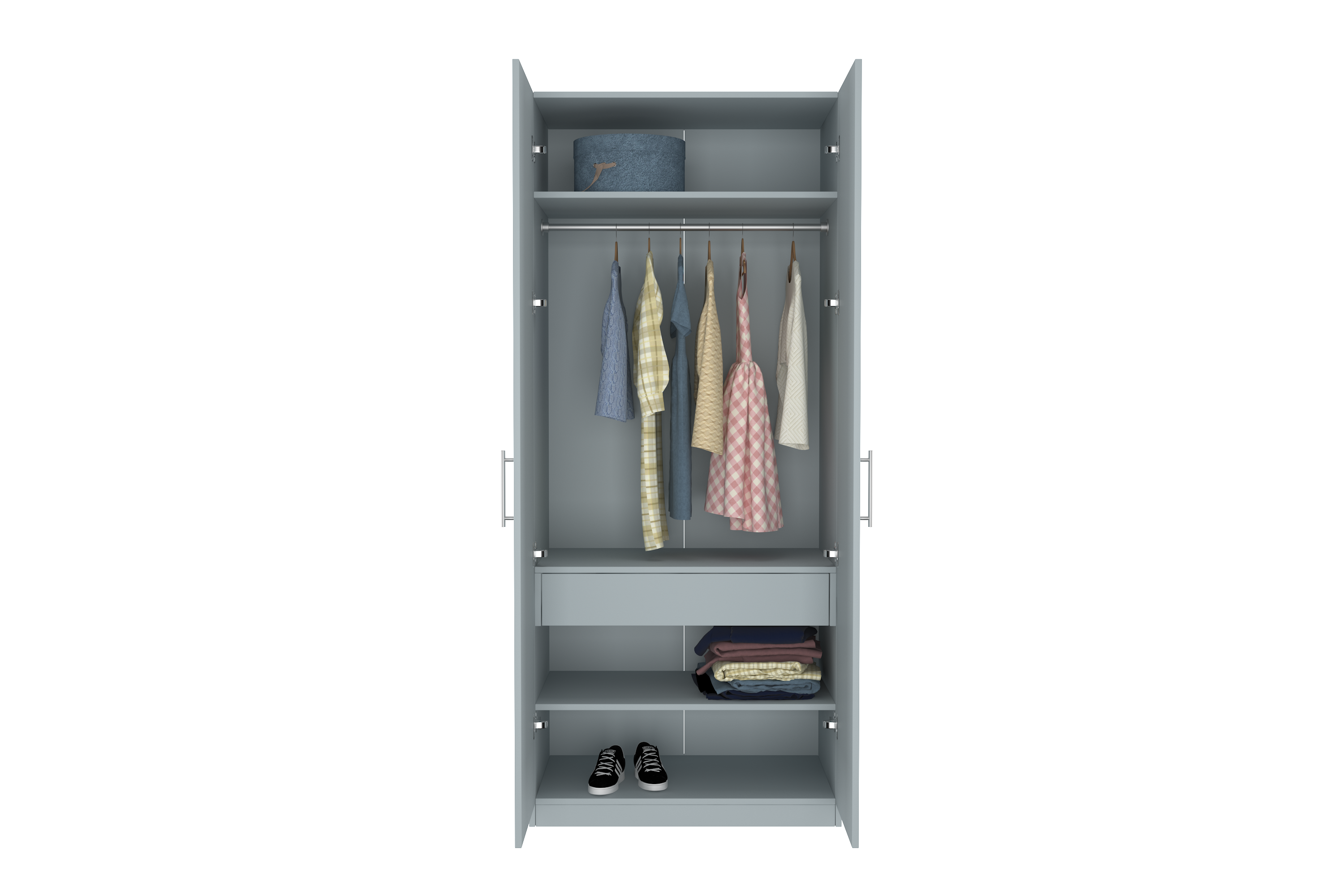 Elegant Two Door Wardrobe D1