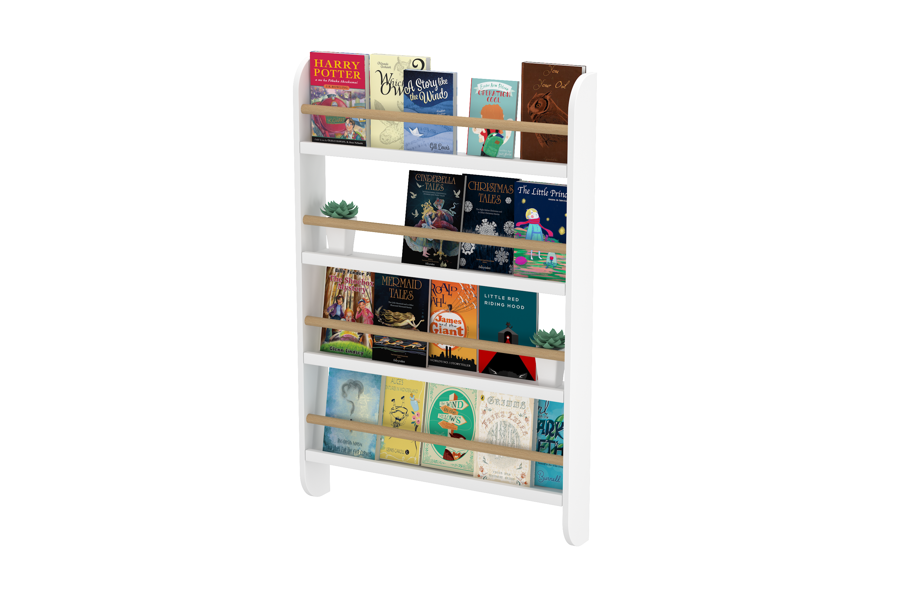 Ledge Bookshelf in White