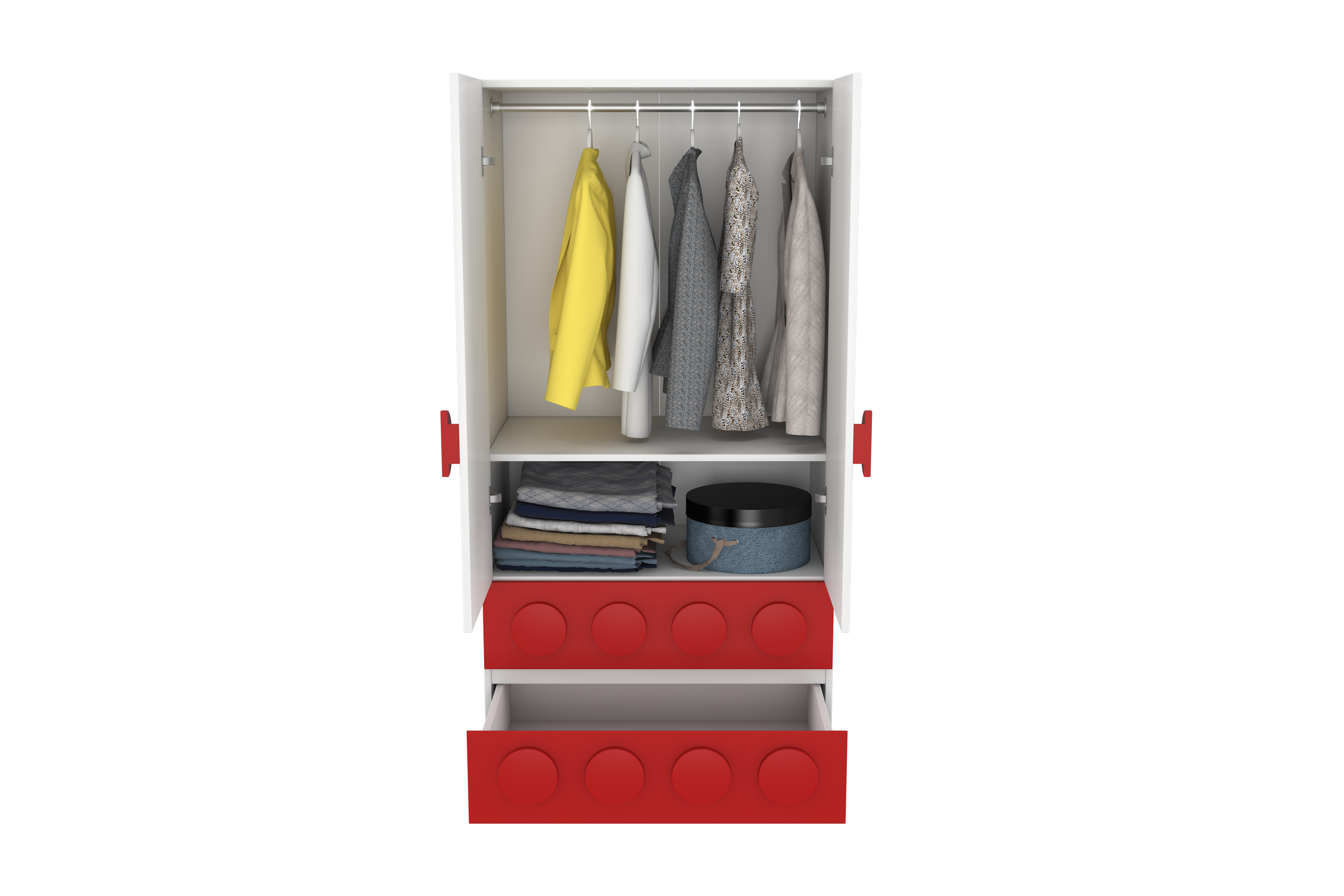 Lego Inspired Two Door Wardrobe