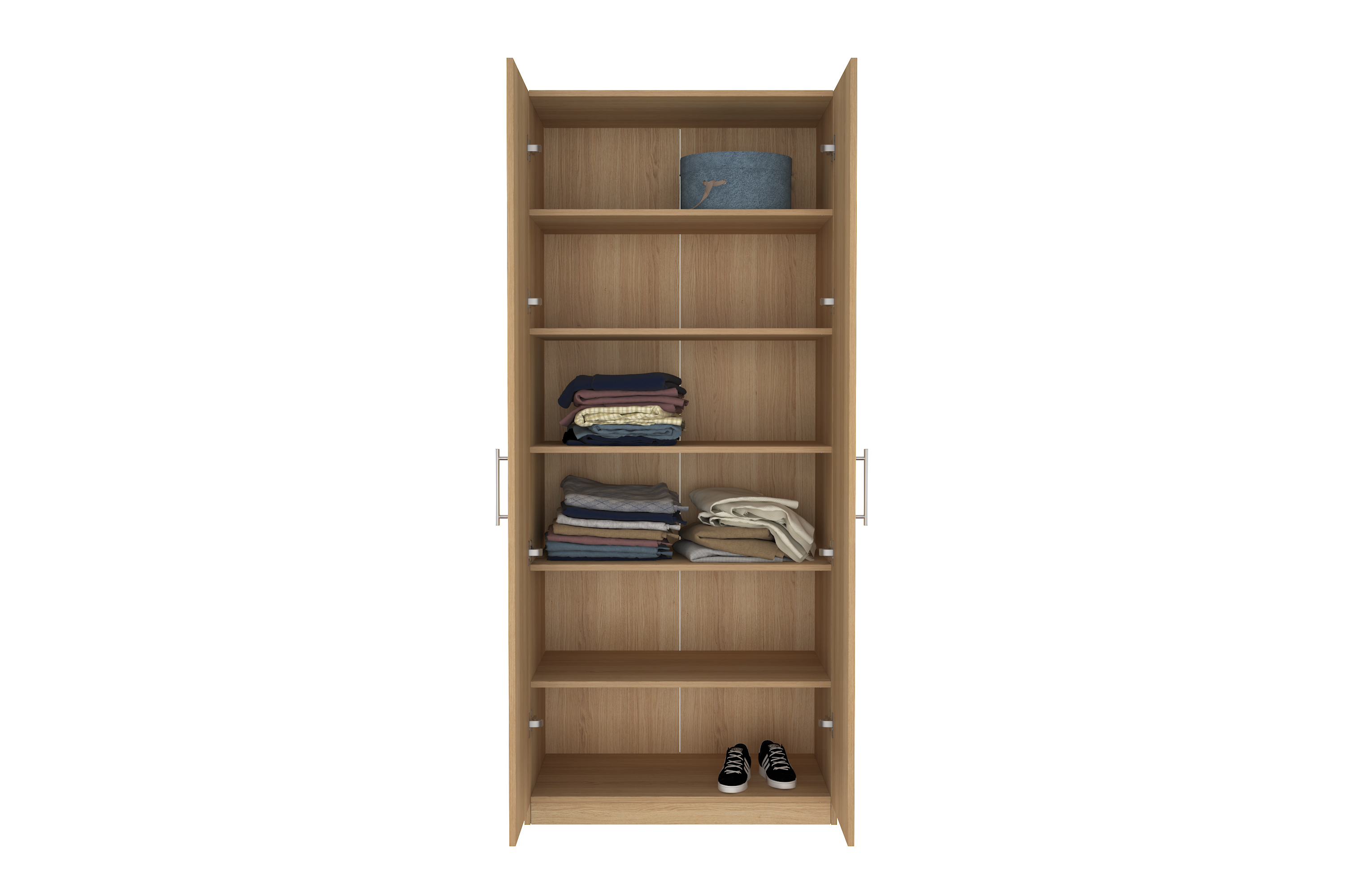 Elegant Two Door Wardrobe D6