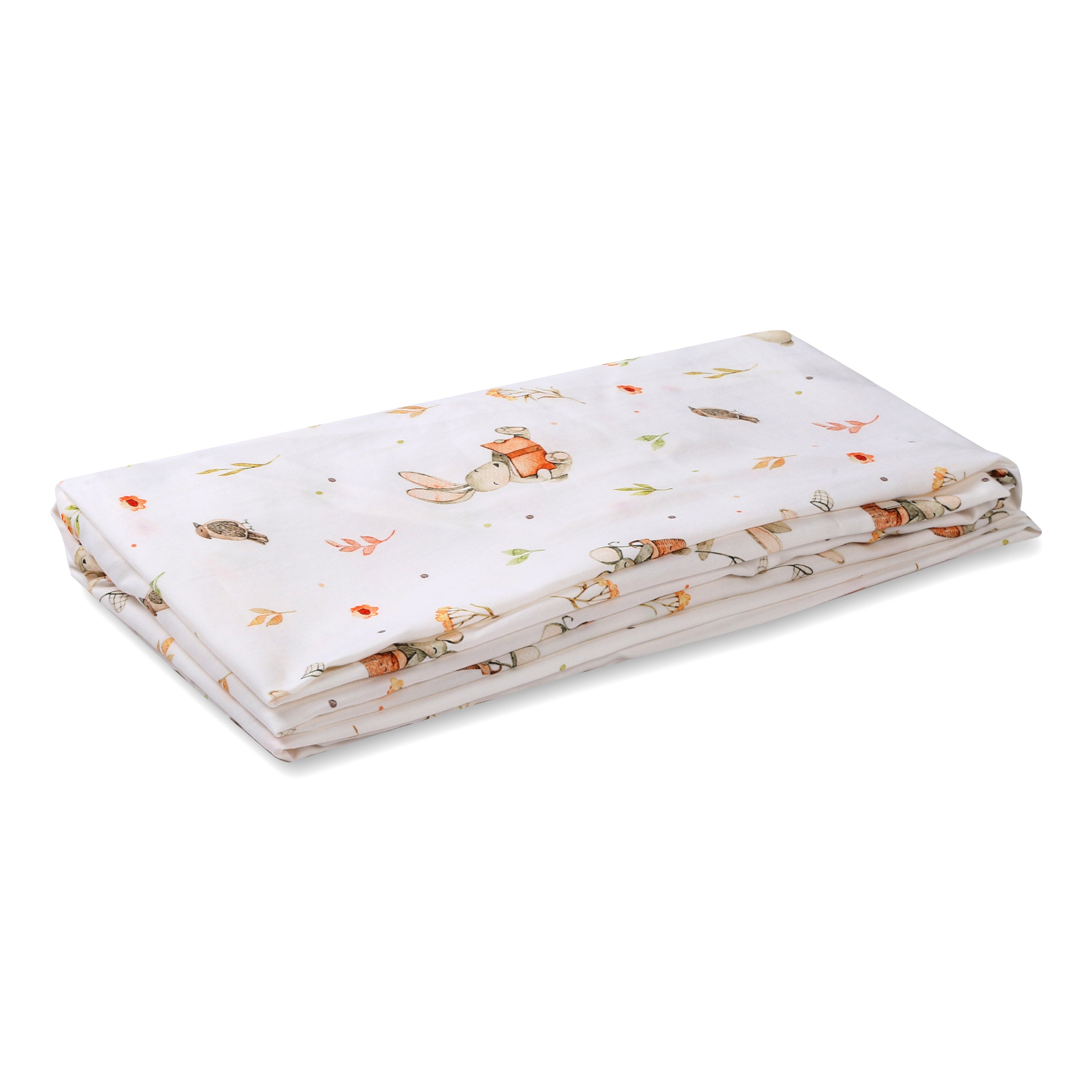 Bunny Life- Fitted Cot Sheets in Organic Cotton