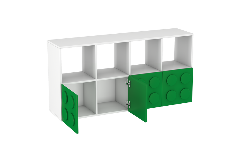 Lego Inspired Montessori Shelves 4x2