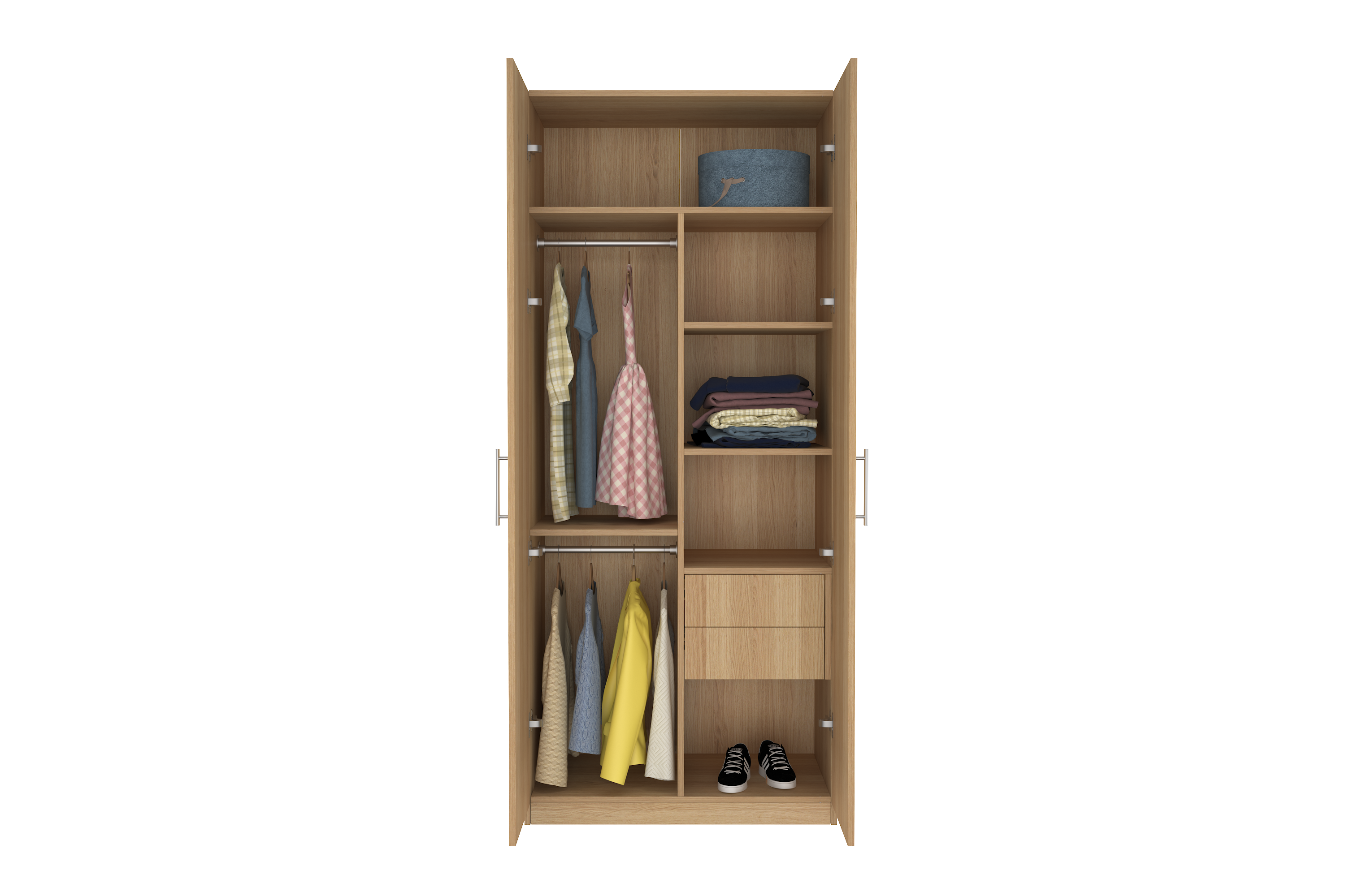 Elegant Two Door Wardrobe D5