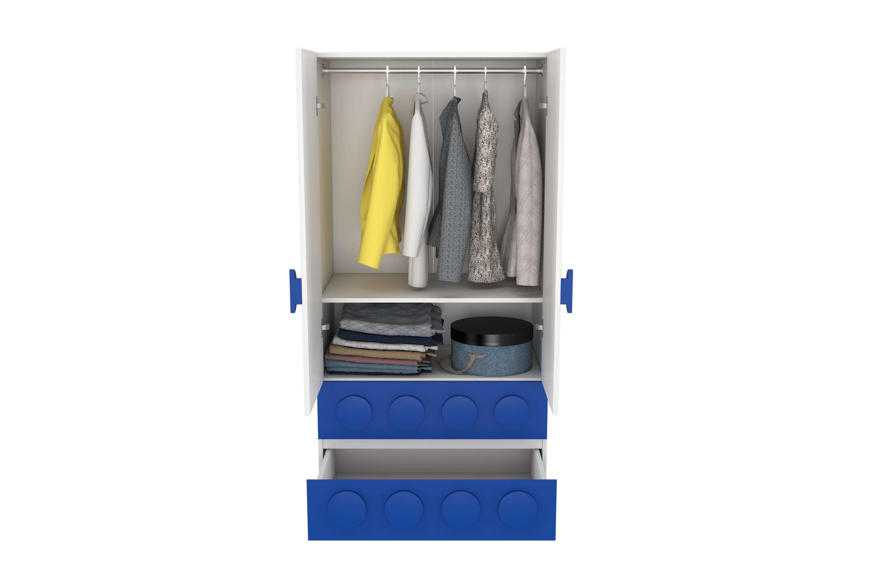 Lego Inspired Two Door Wardrobe