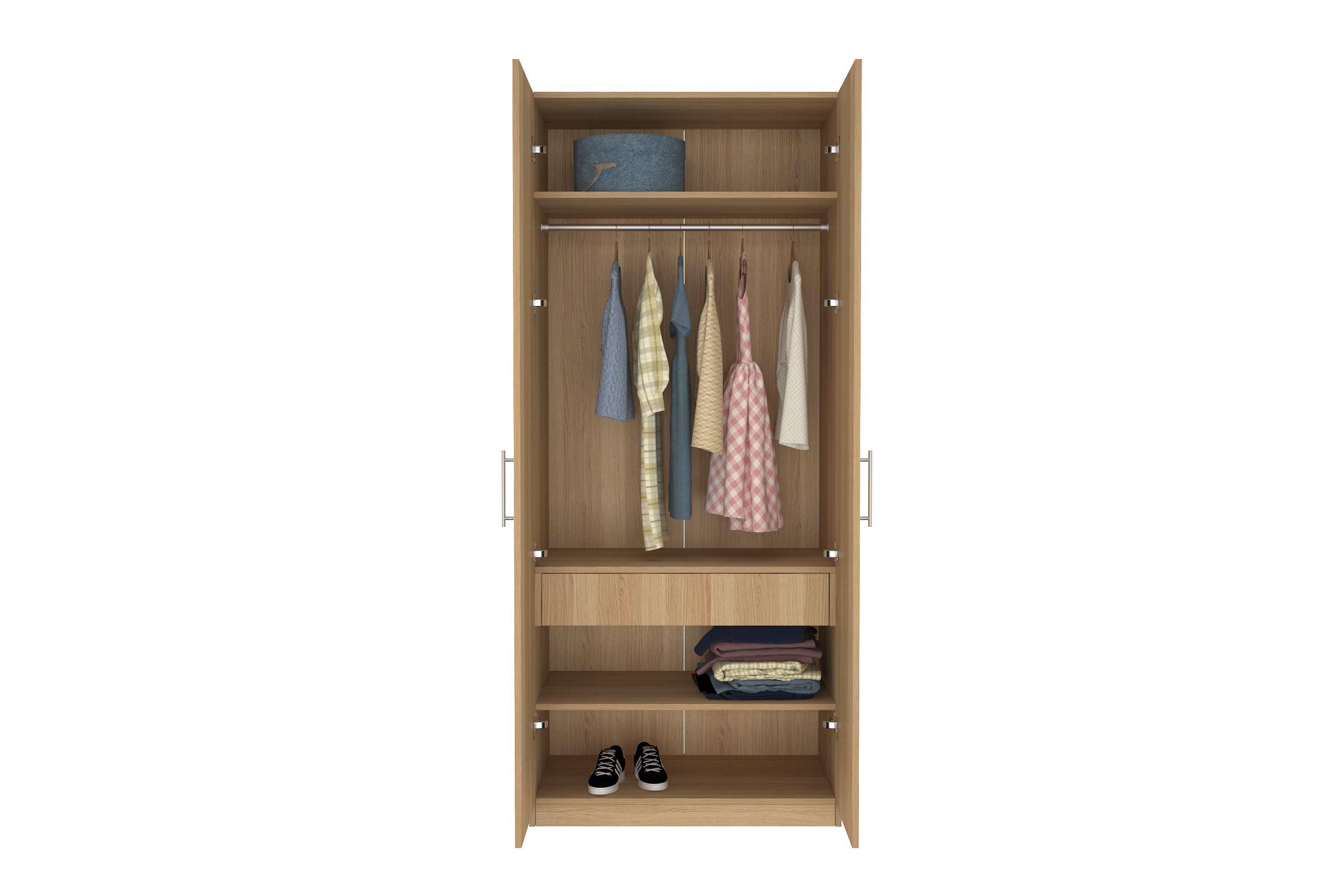 Elegant Two Door Wardrobe D1