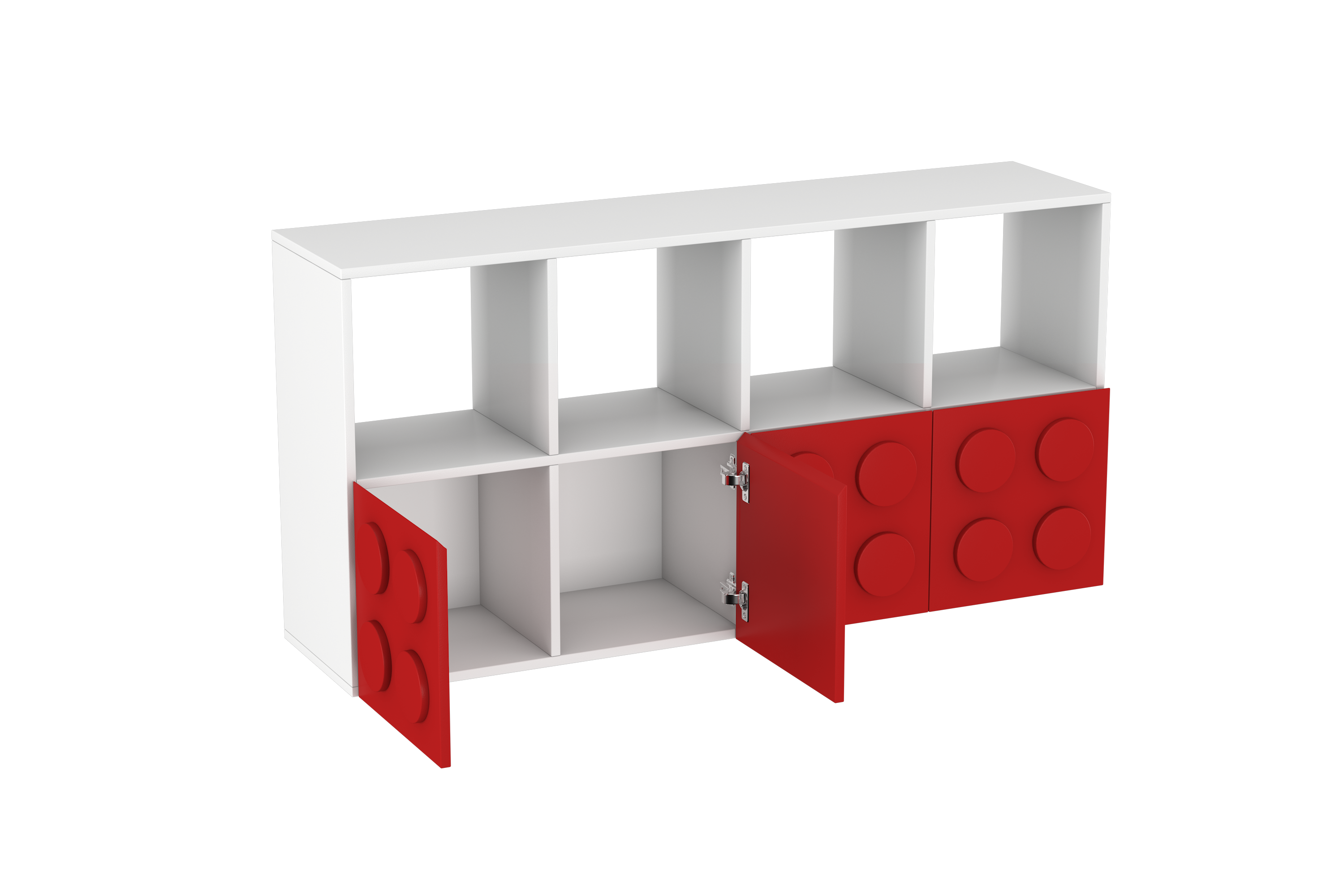 Lego Inspired Montessori Shelves 4x2