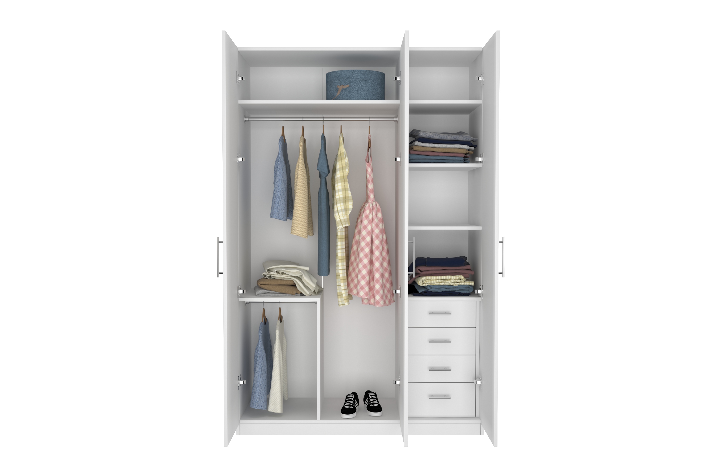 Elegant Three Door Wardrobe D5
