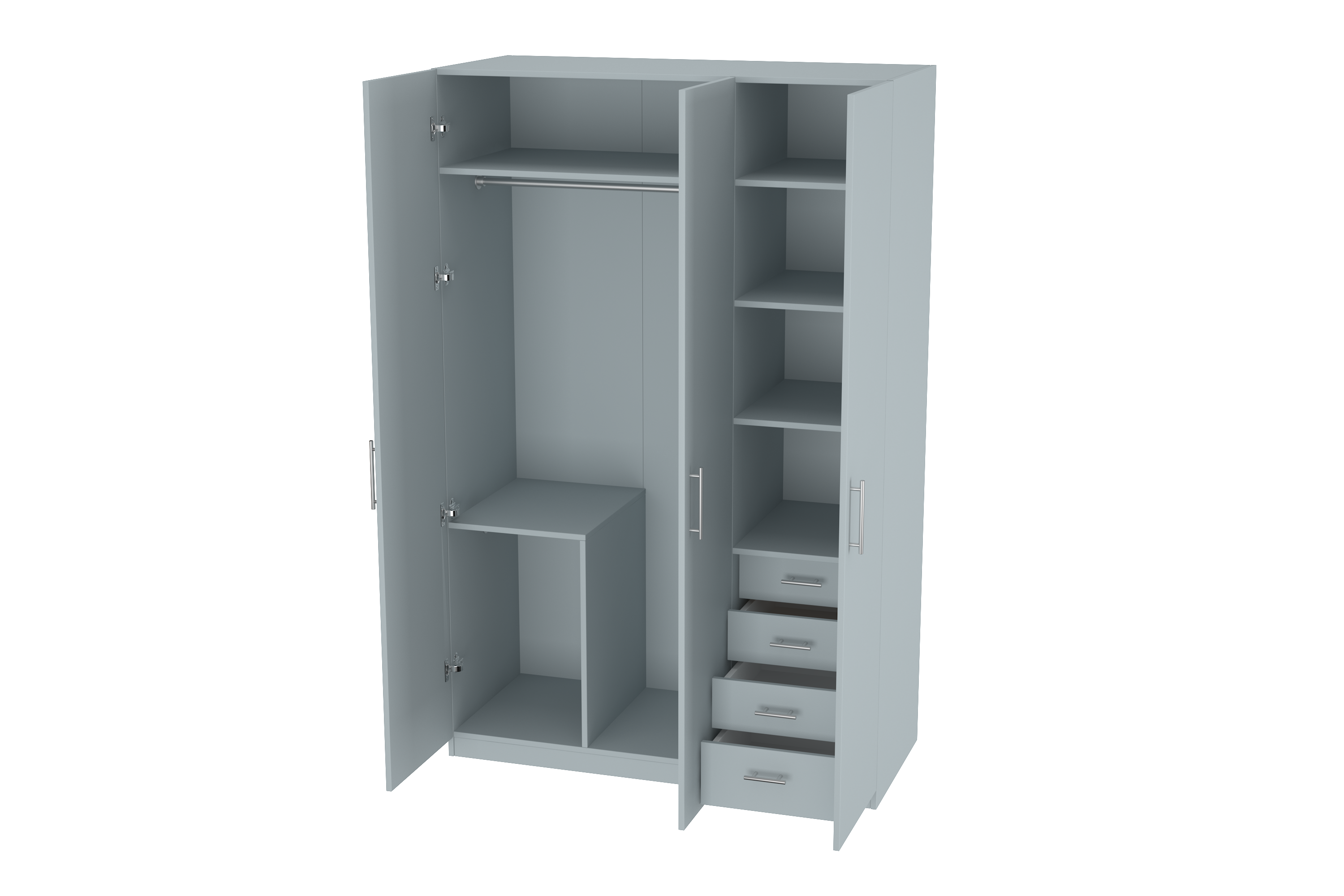 Elegant Three Door Wardrobe D5