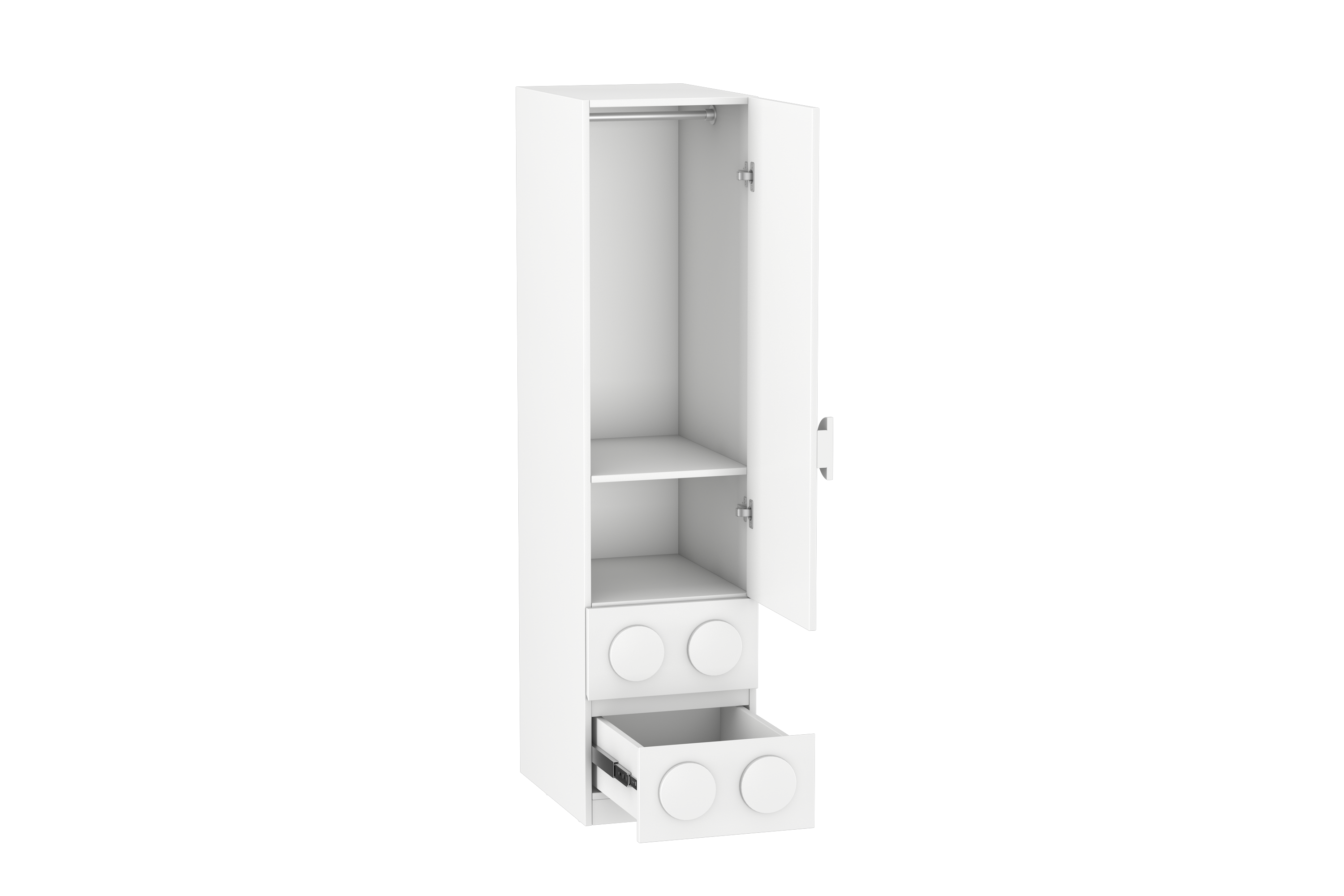 Lego Inspired Single Door Wardrobe