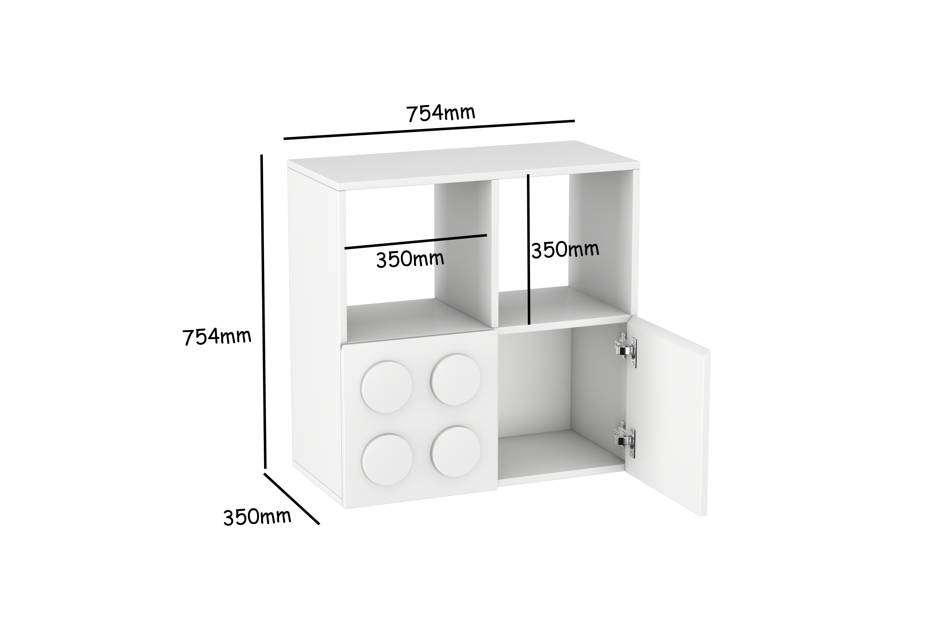 Lego Inspired Montessori Shelves 2x2