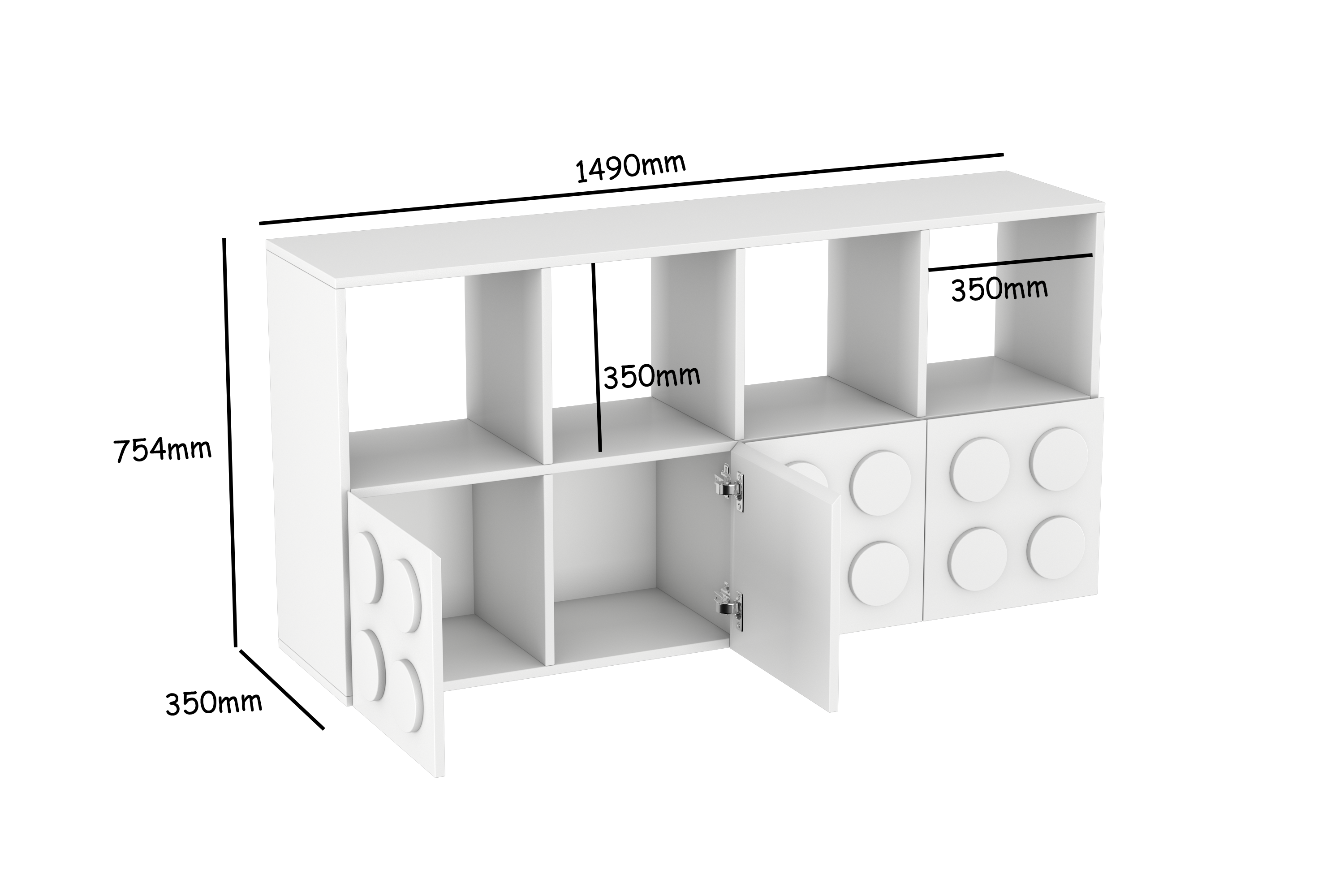 Lego Inspired Montessori Shelves 4x2