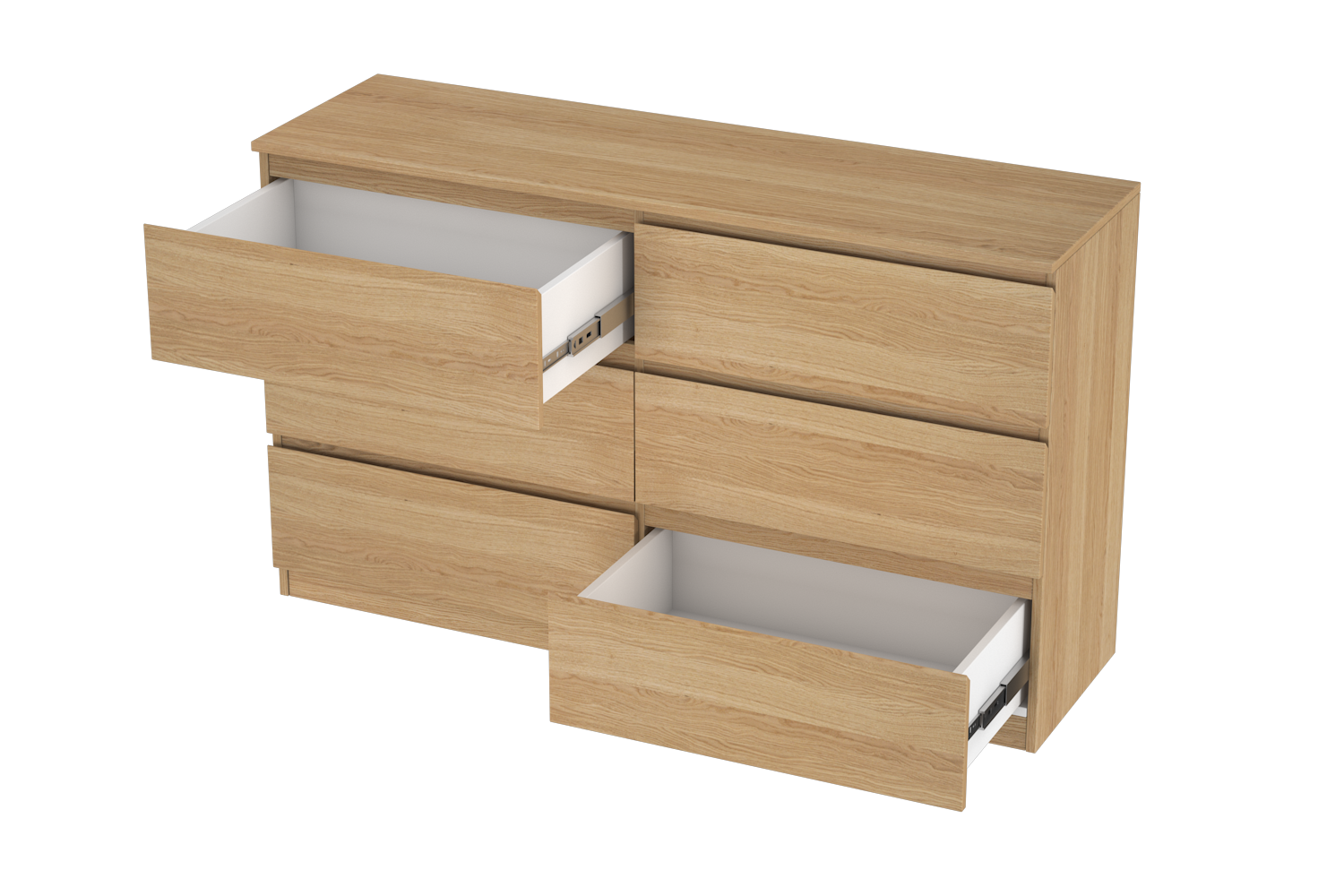 LittleBird Chest of Drawer S8 in Oak