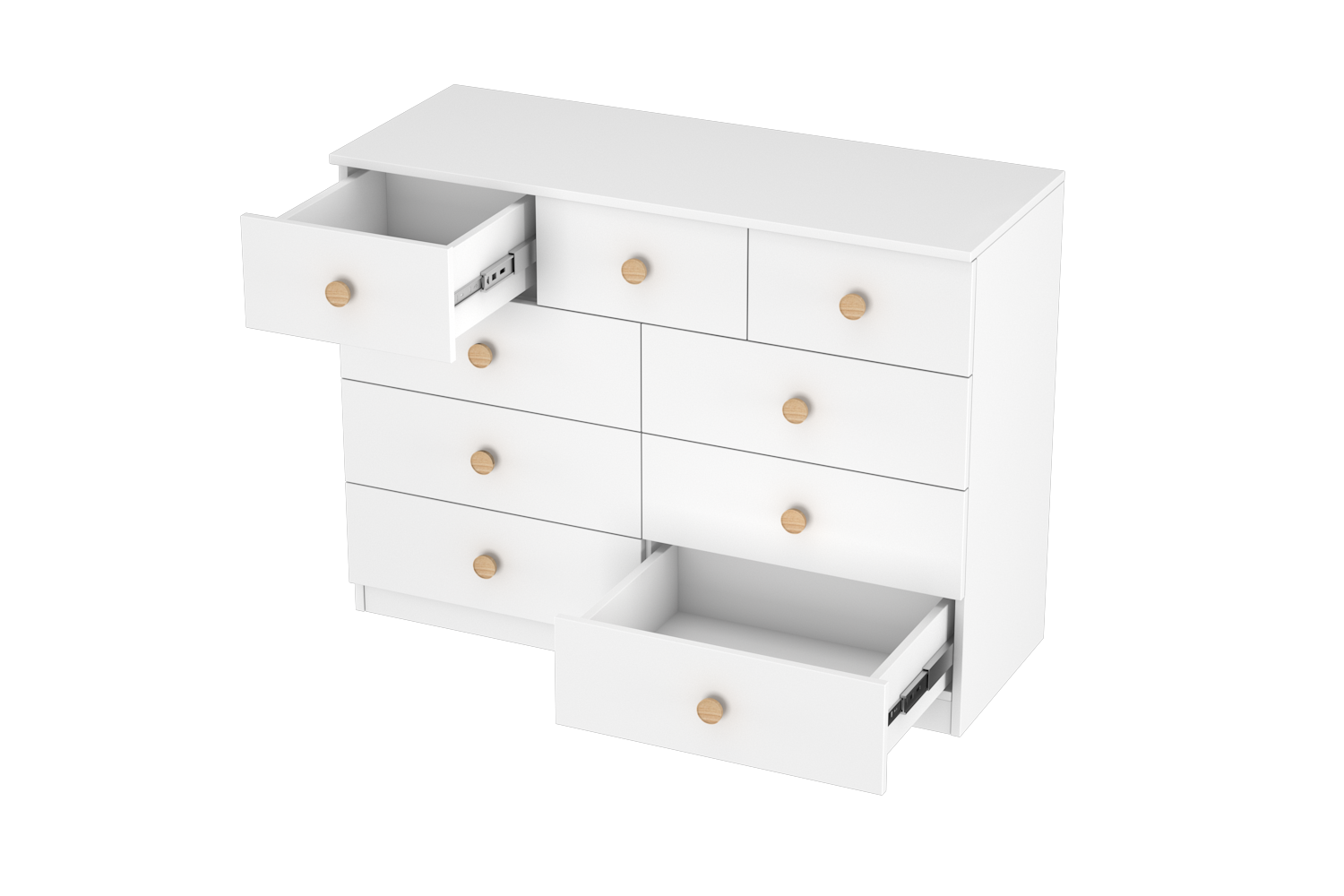 LittleBird Chest of Drawer S3 in White