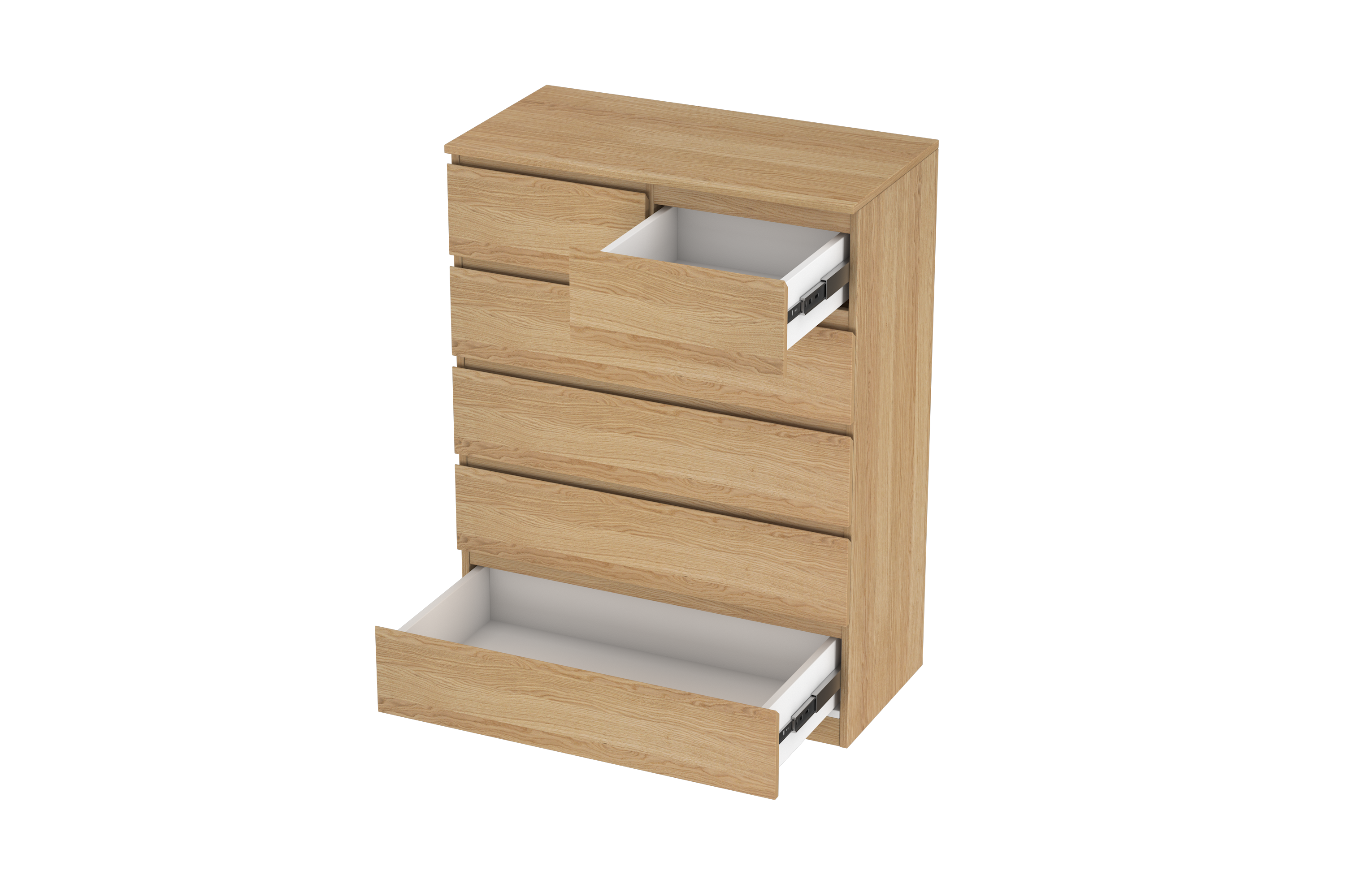 LittleBird Chest of Drawer S4 in Oak