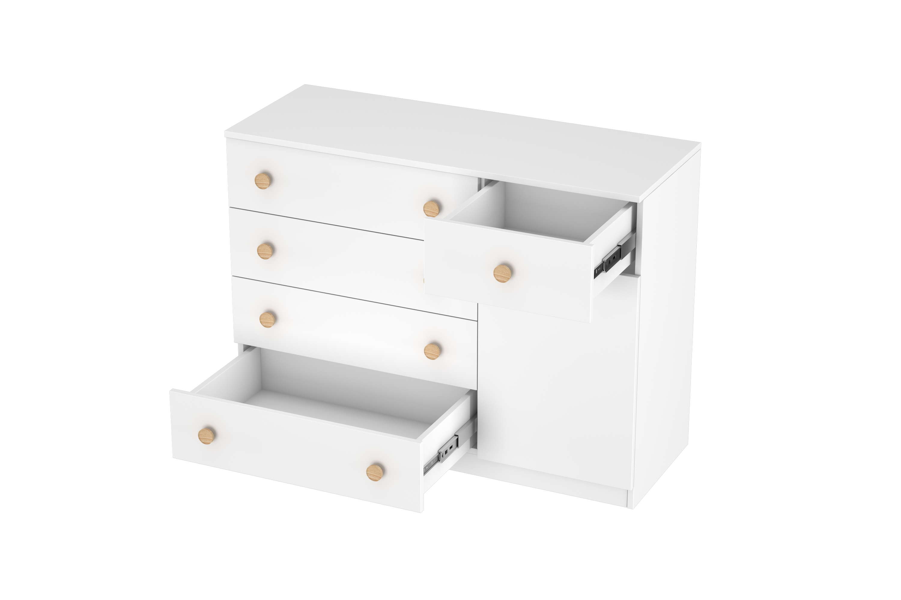 LittleBird Chest of Drawer S5 in White
