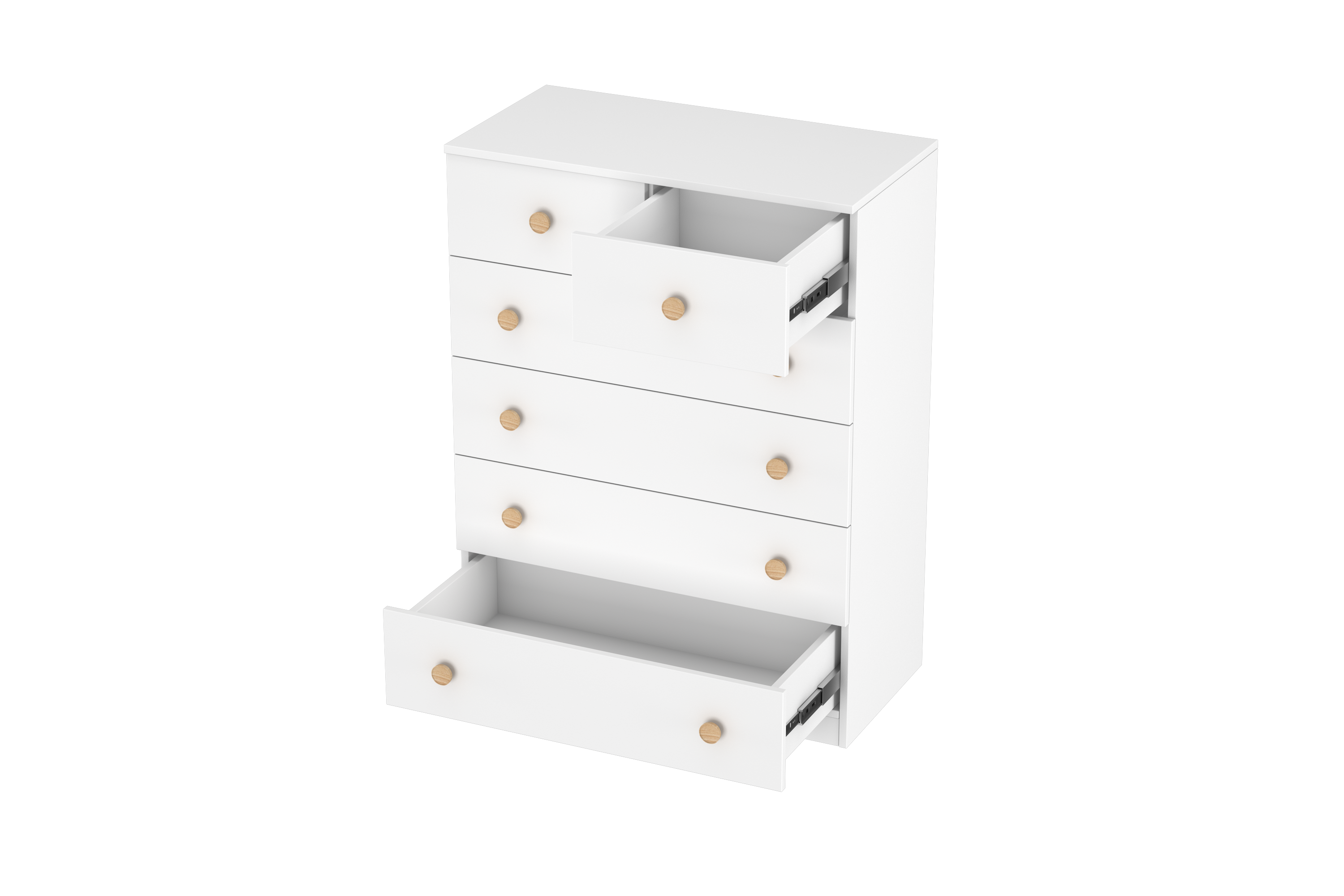 LittleBird Chest of Drawer S4 in White