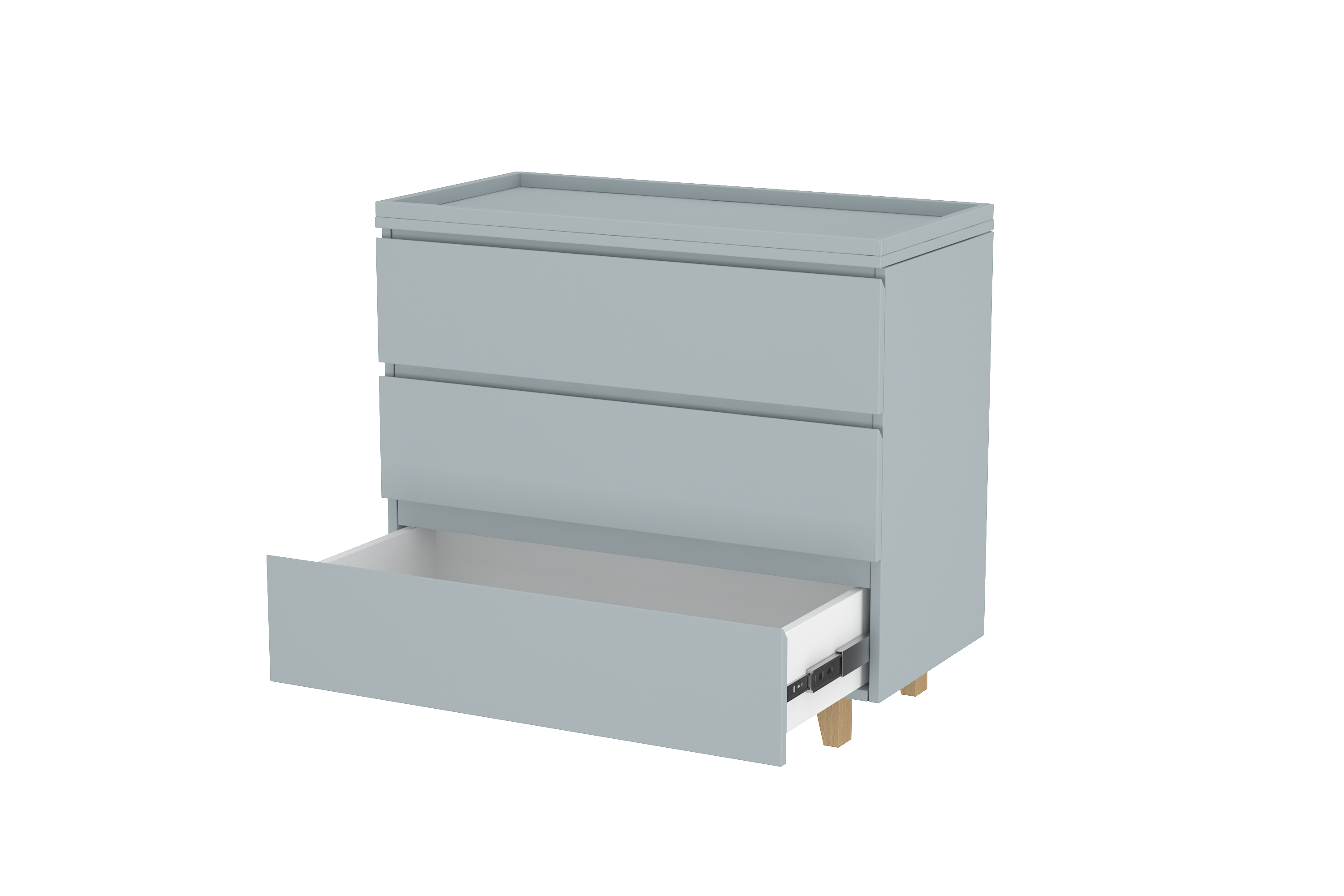 LittleBird Changing Station X1 in Grey with Groove Handle