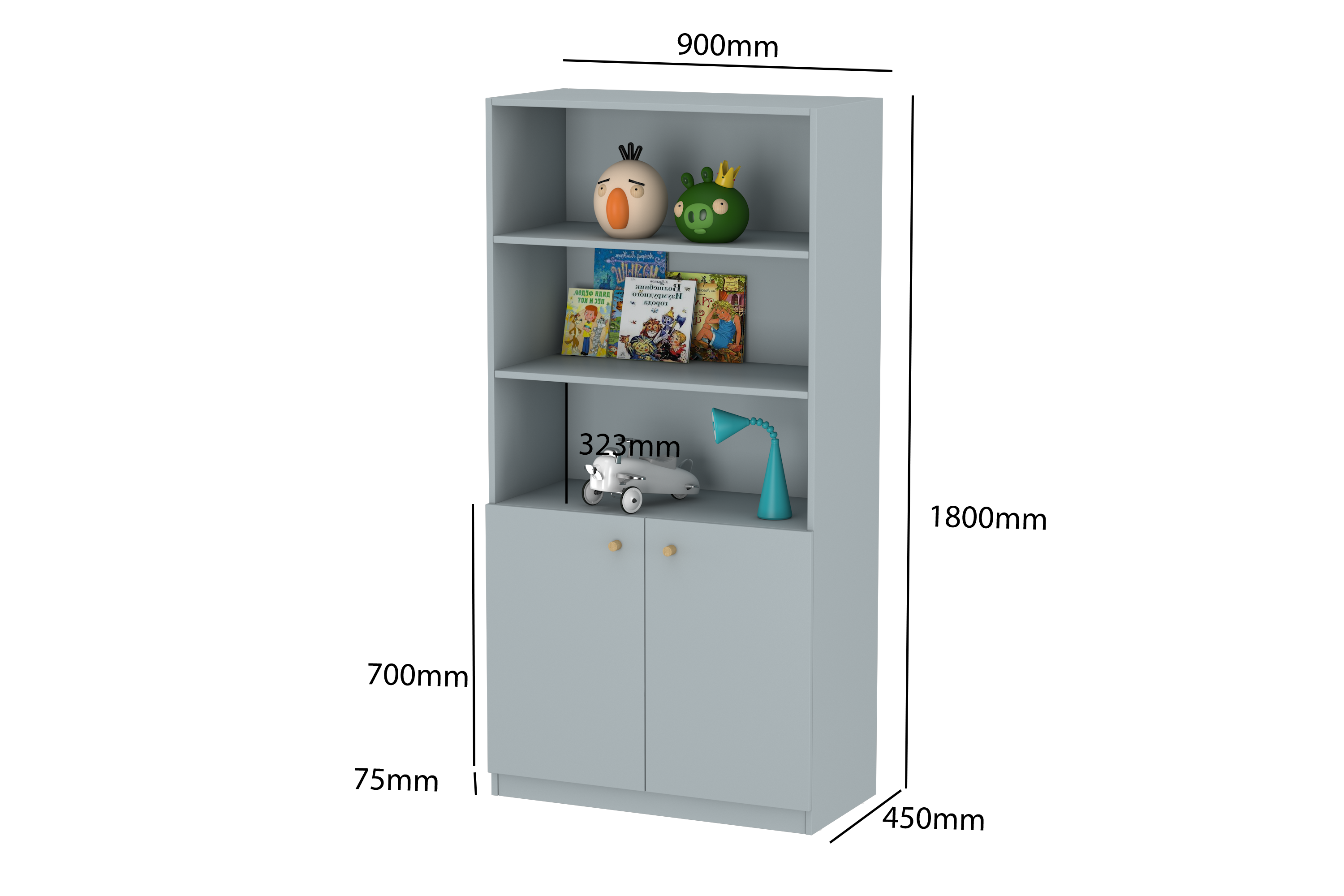 LittleBird Open Storage S1 in Grey