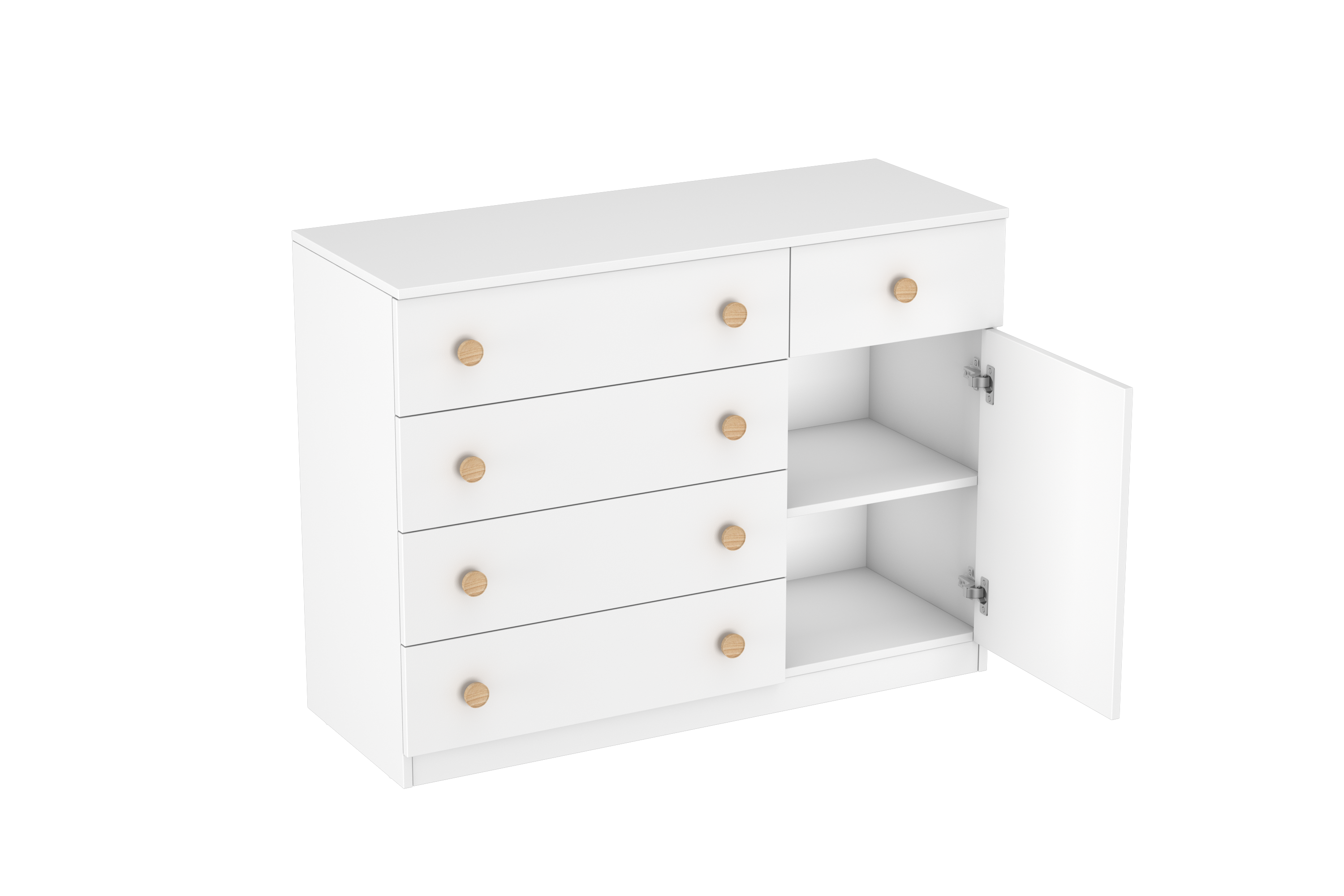 LittleBird Chest of Drawer S5 in White