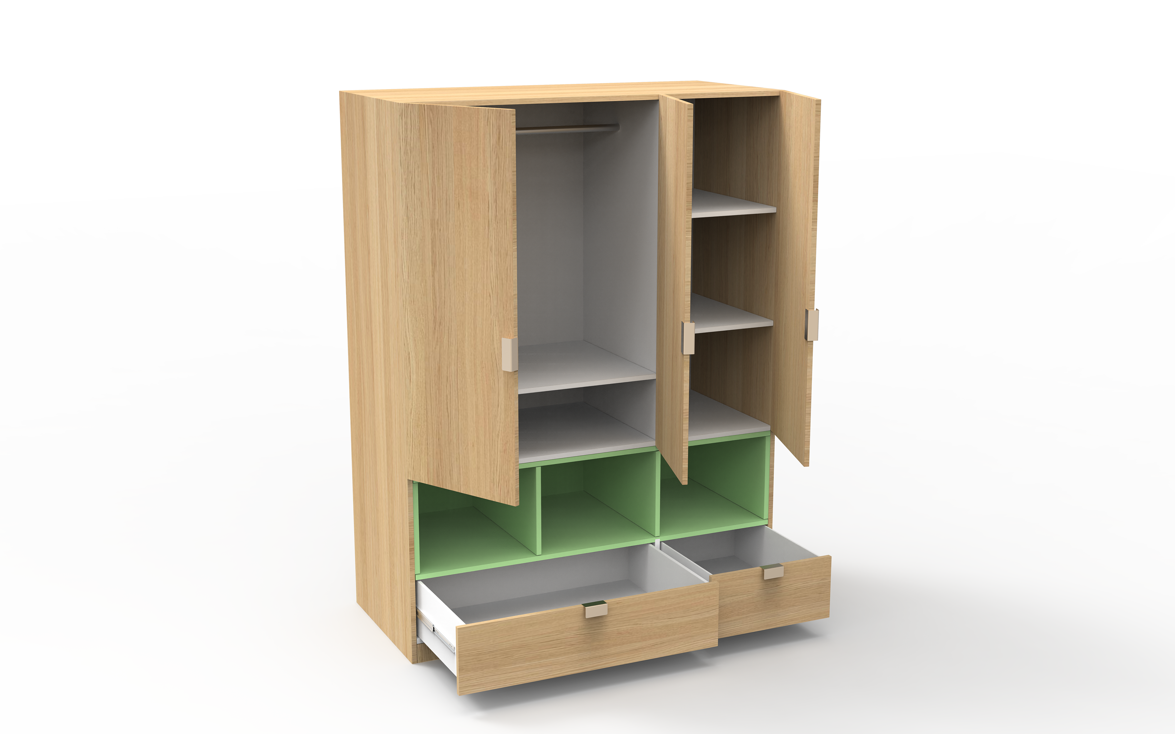 Oakmore 3 Door Wardrobes