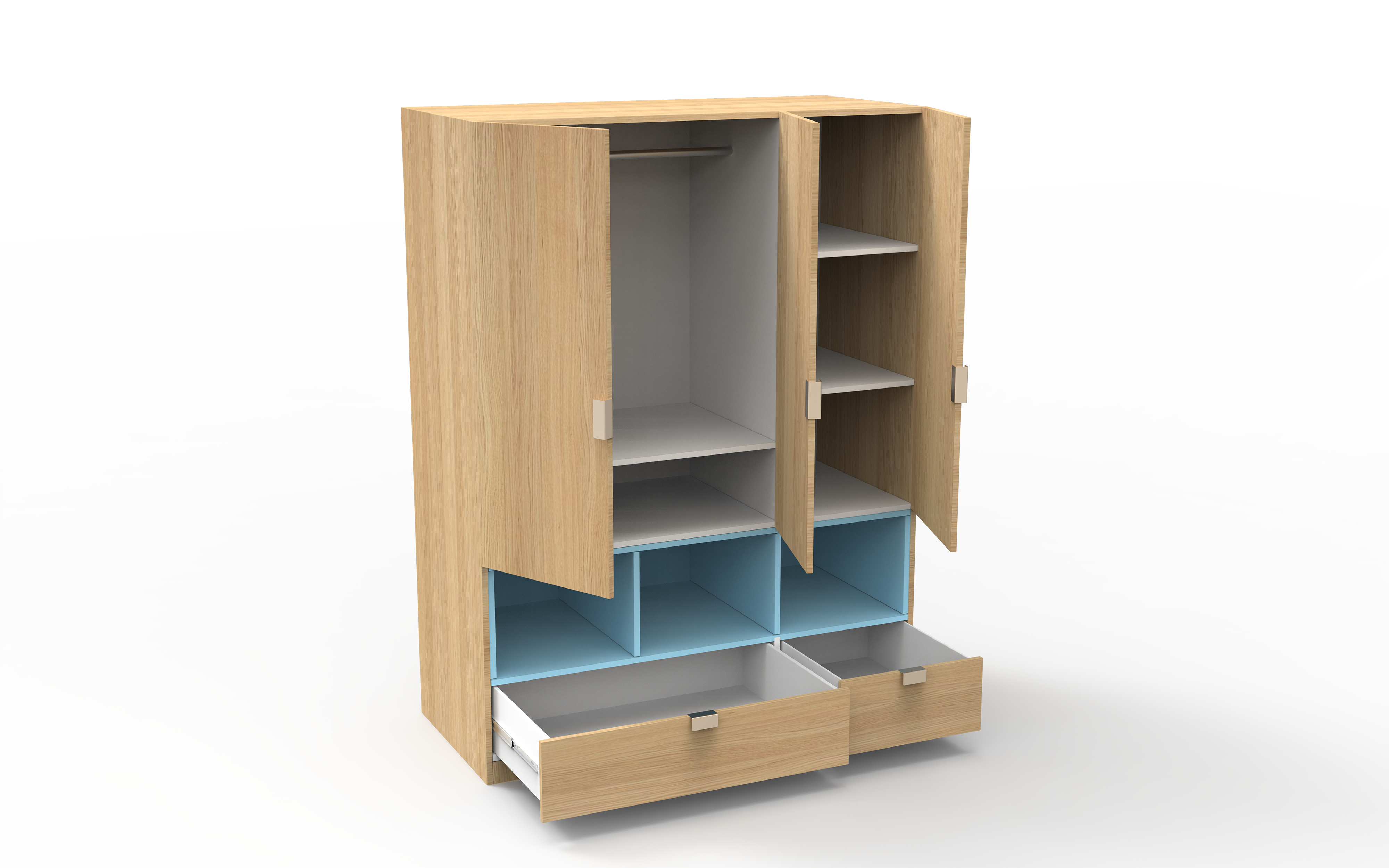 Oakmore 3 Door Wardrobes