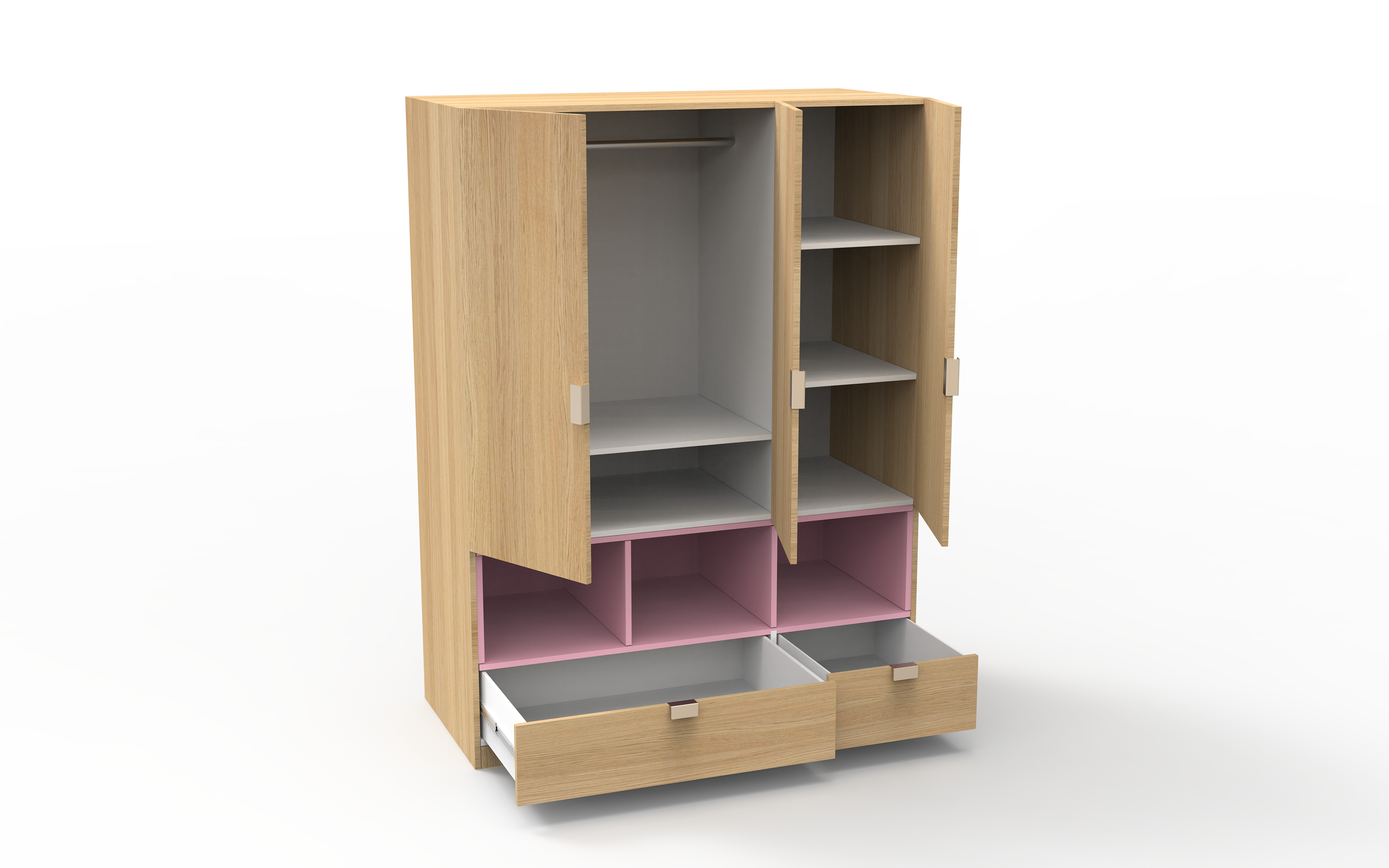 Oakmore 3 Door Wardrobes