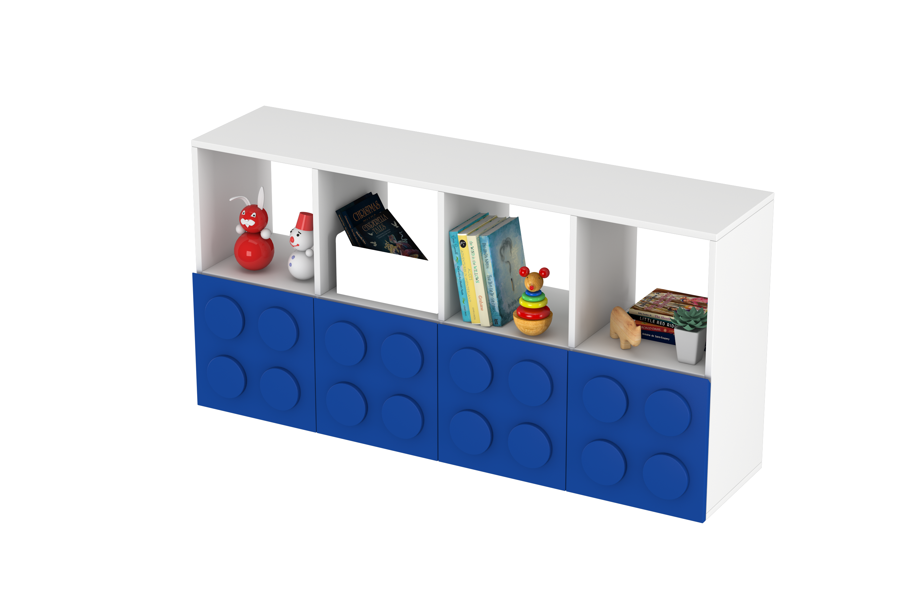 Lego Inspired Montessori Shelves 4x2