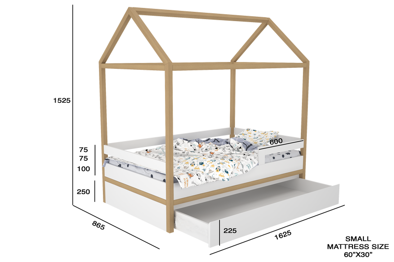 Hut Bed with Storage B3