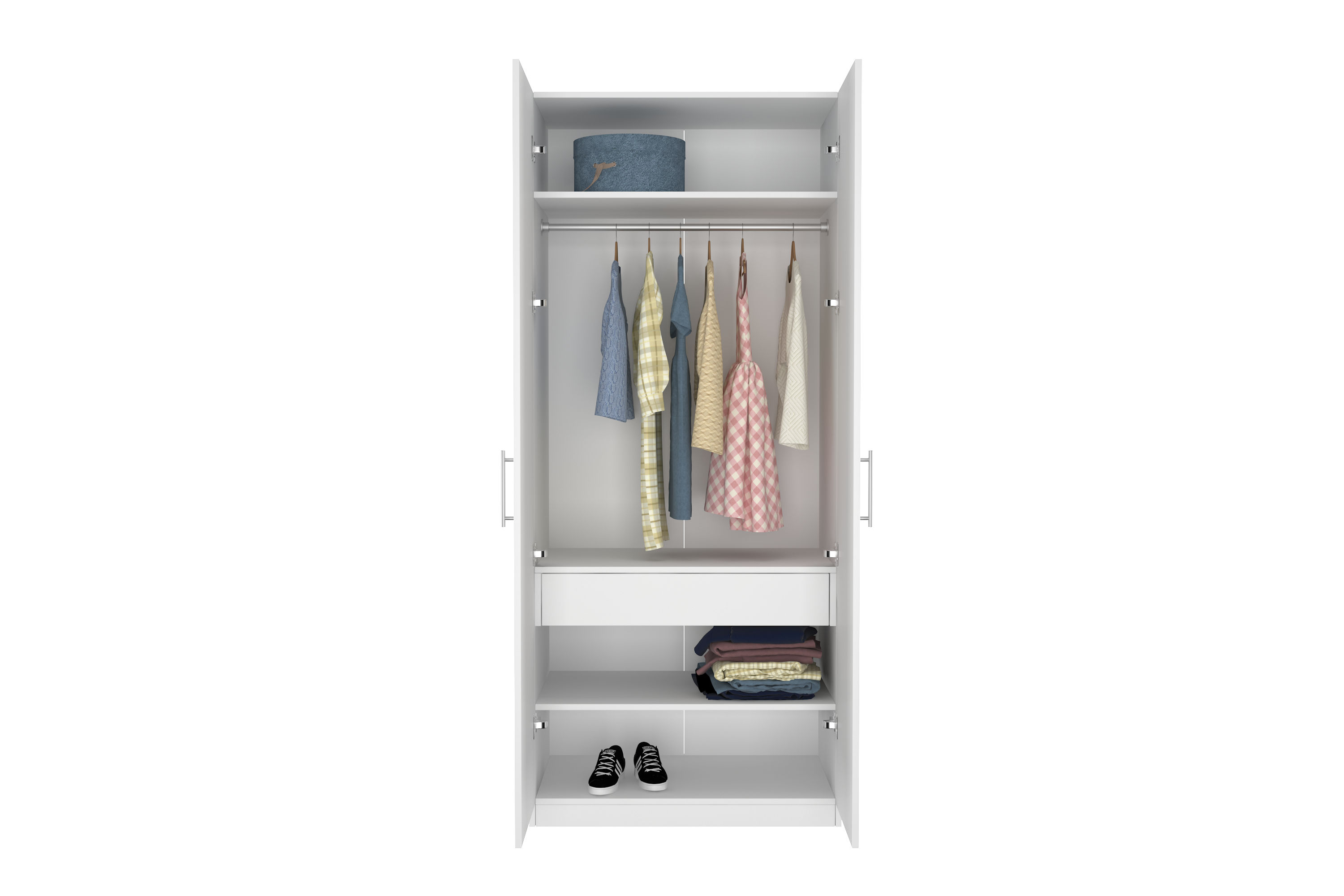 Elegant Two Door Wardrobe D1