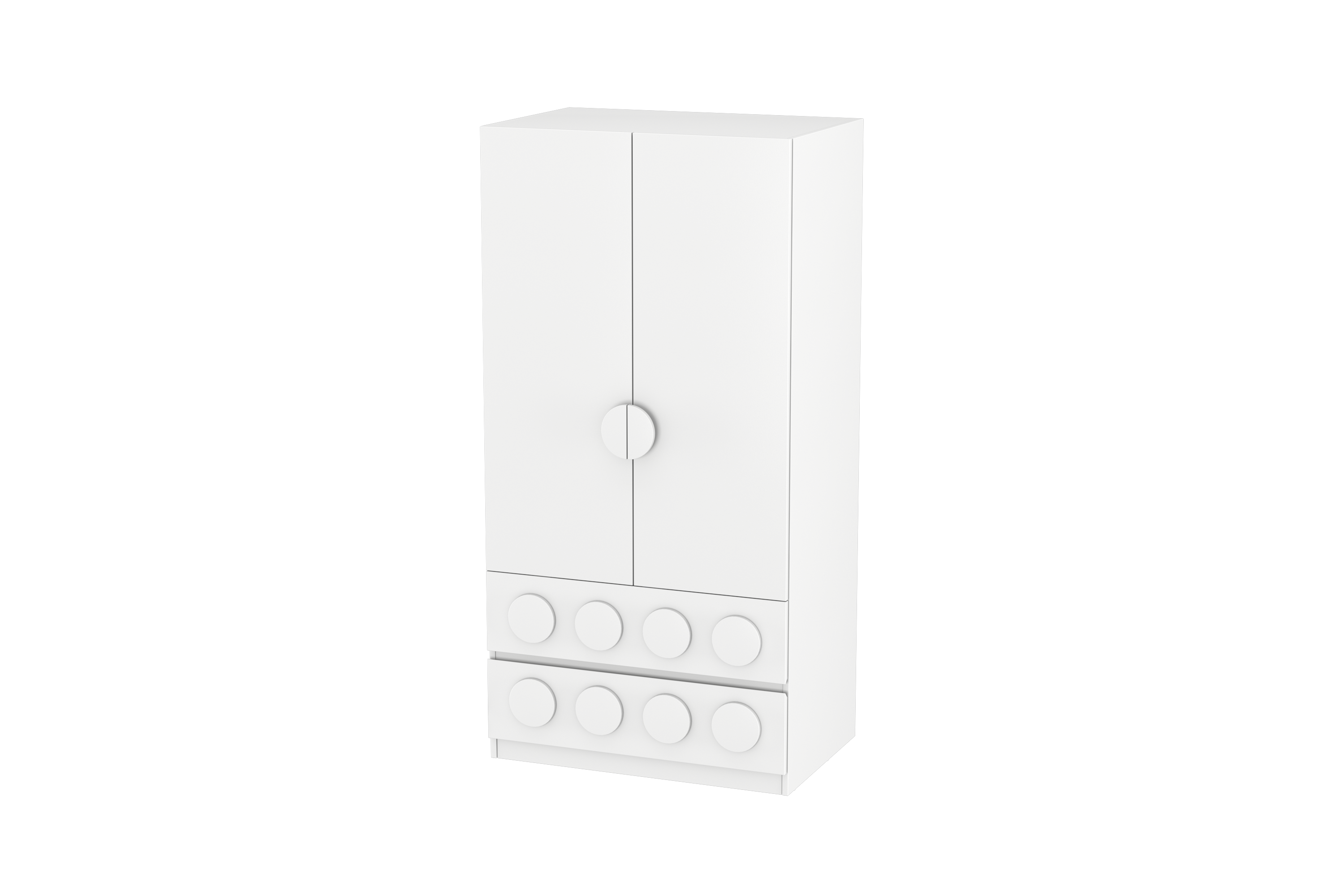 Lego Inspired Two Door Wardrobe