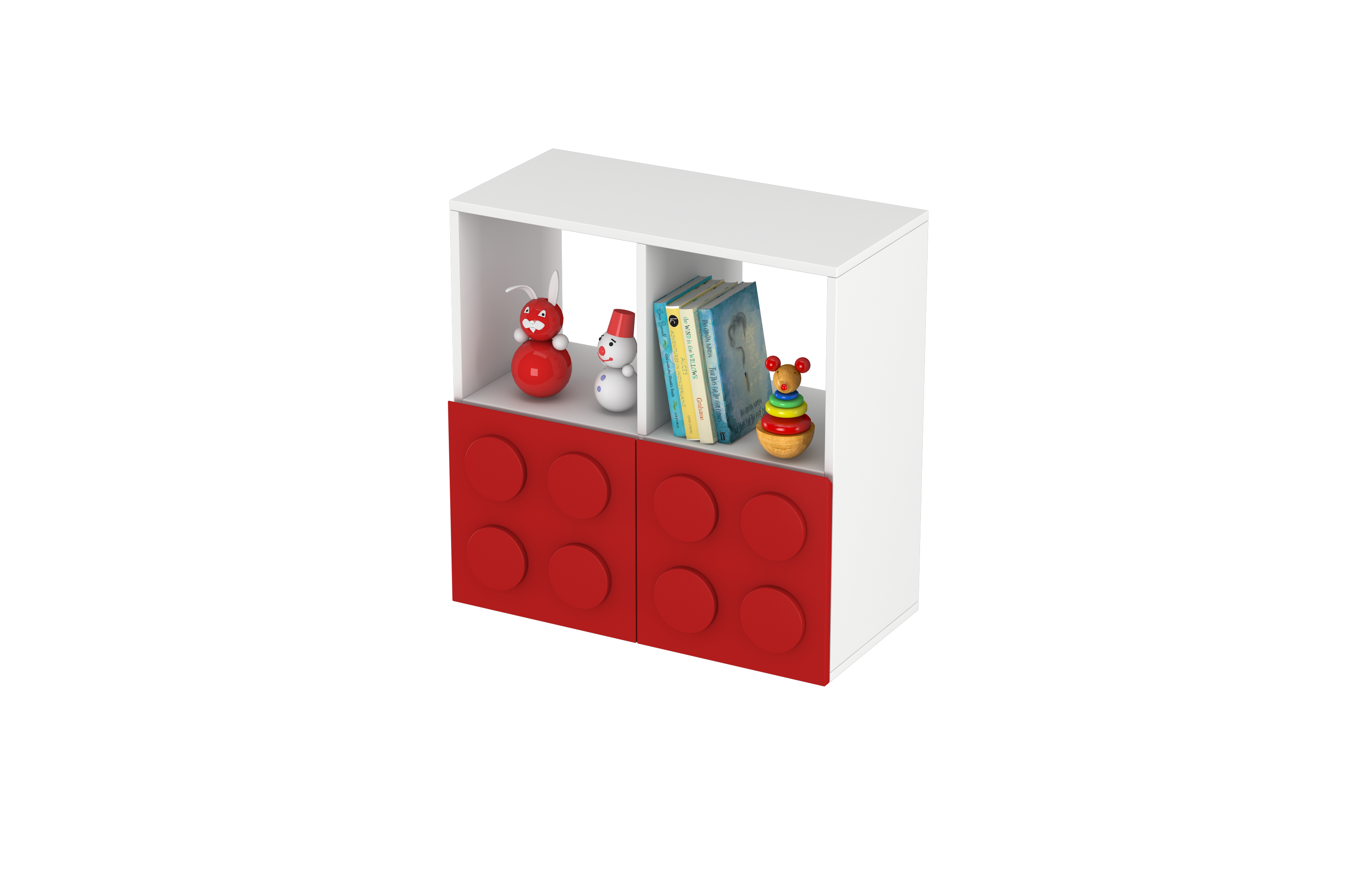 Lego Inspired Montessori Shelves 2x2