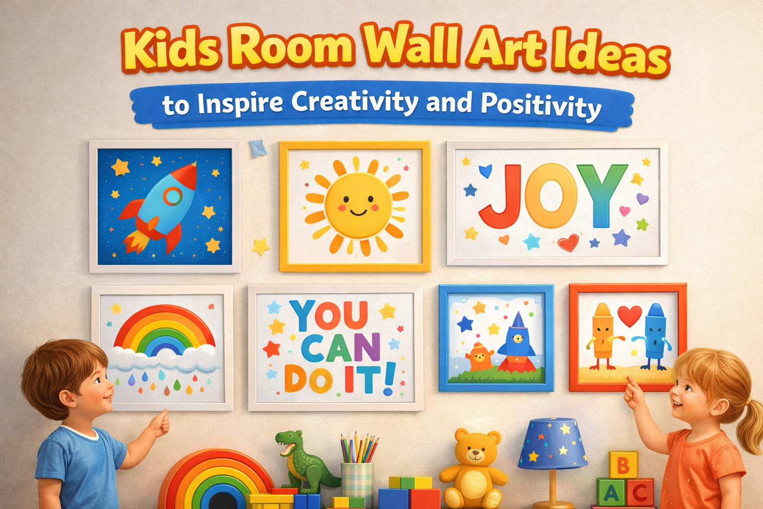 Kids Room Wall Art Ideas to Inspire Creativity and Positivity ...