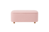 Pebble Bouclé Storage Bench