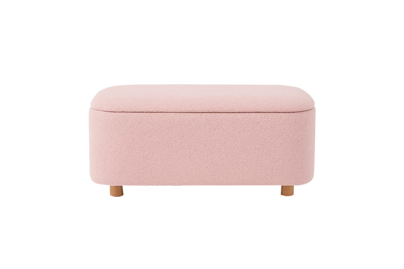 Pebble Bouclé Storage Bench
