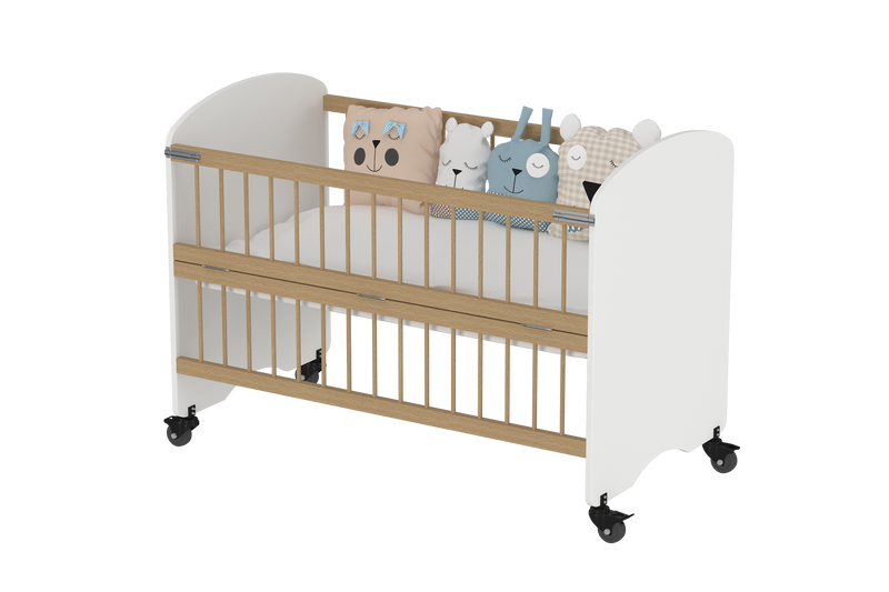 Feather Crib with Folding Sides