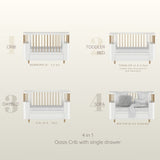 4 in 1 Oasis Crib With Storage