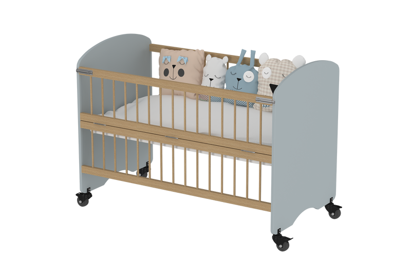 Feather Crib with Folding Sides