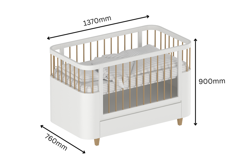 4 in 1 Oasis Crib With Storage