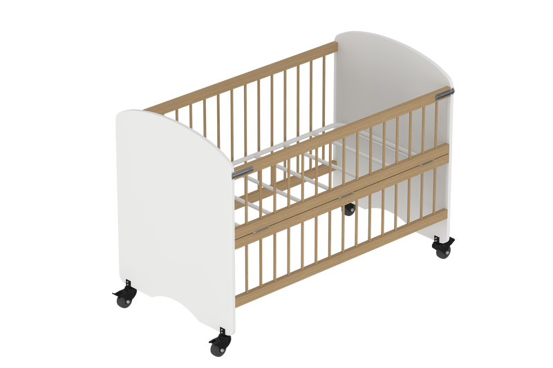 Feather Crib with Folding Sides