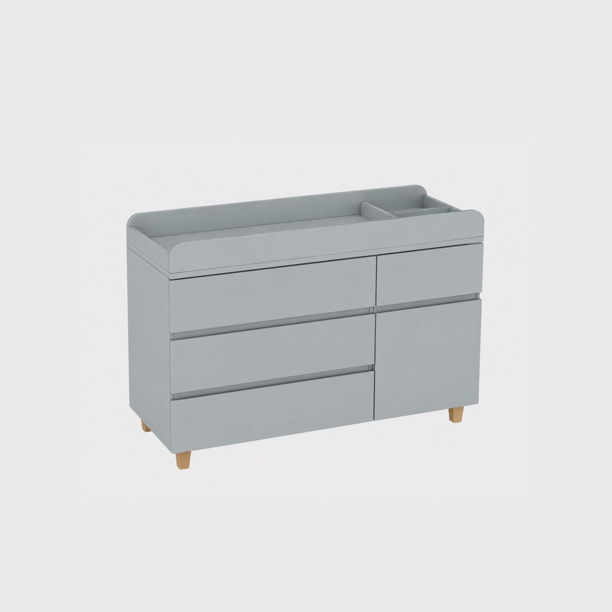 LittleBird Changing Station X4 in Grey with Groove Handle