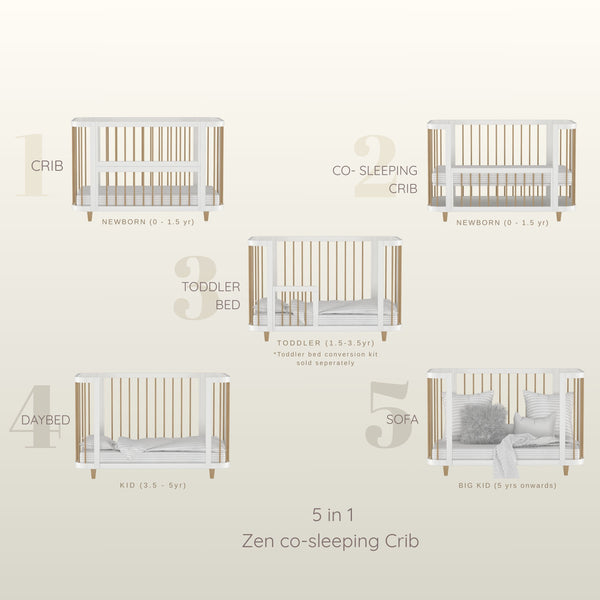 5 in 1 Zen Co- Sleeping Crib