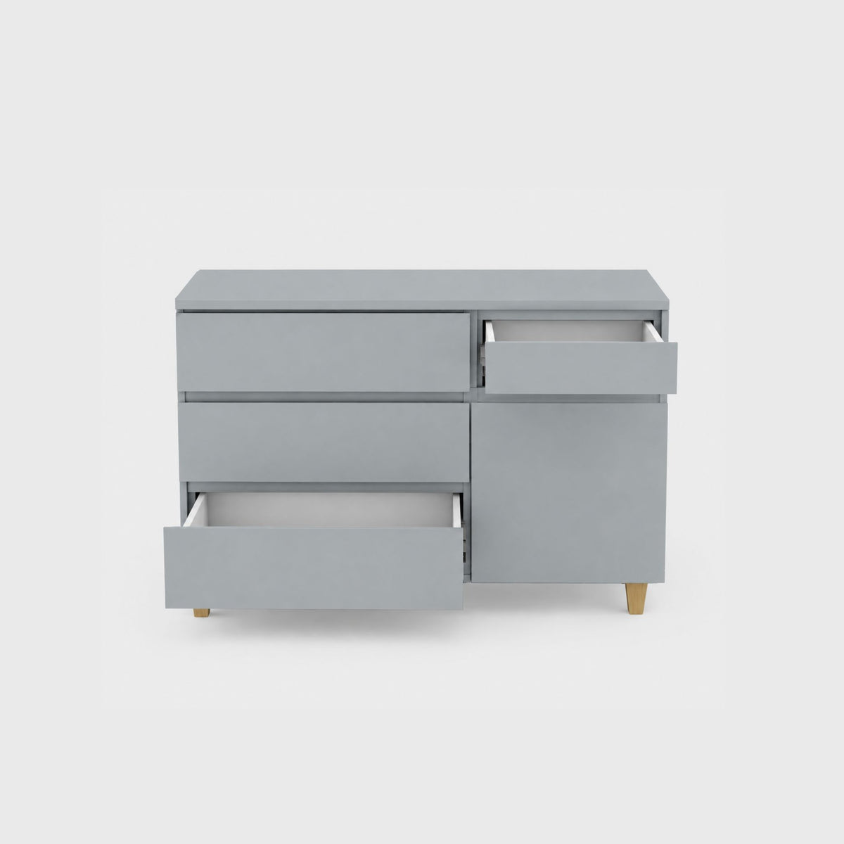 LittleBird Changing Station X4 in Grey with Groove Handle