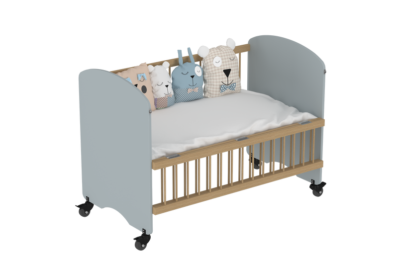 Feather Crib with Folding Sides
