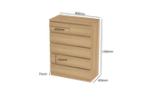 LittleBird Chest of Drawer S4 in Oak