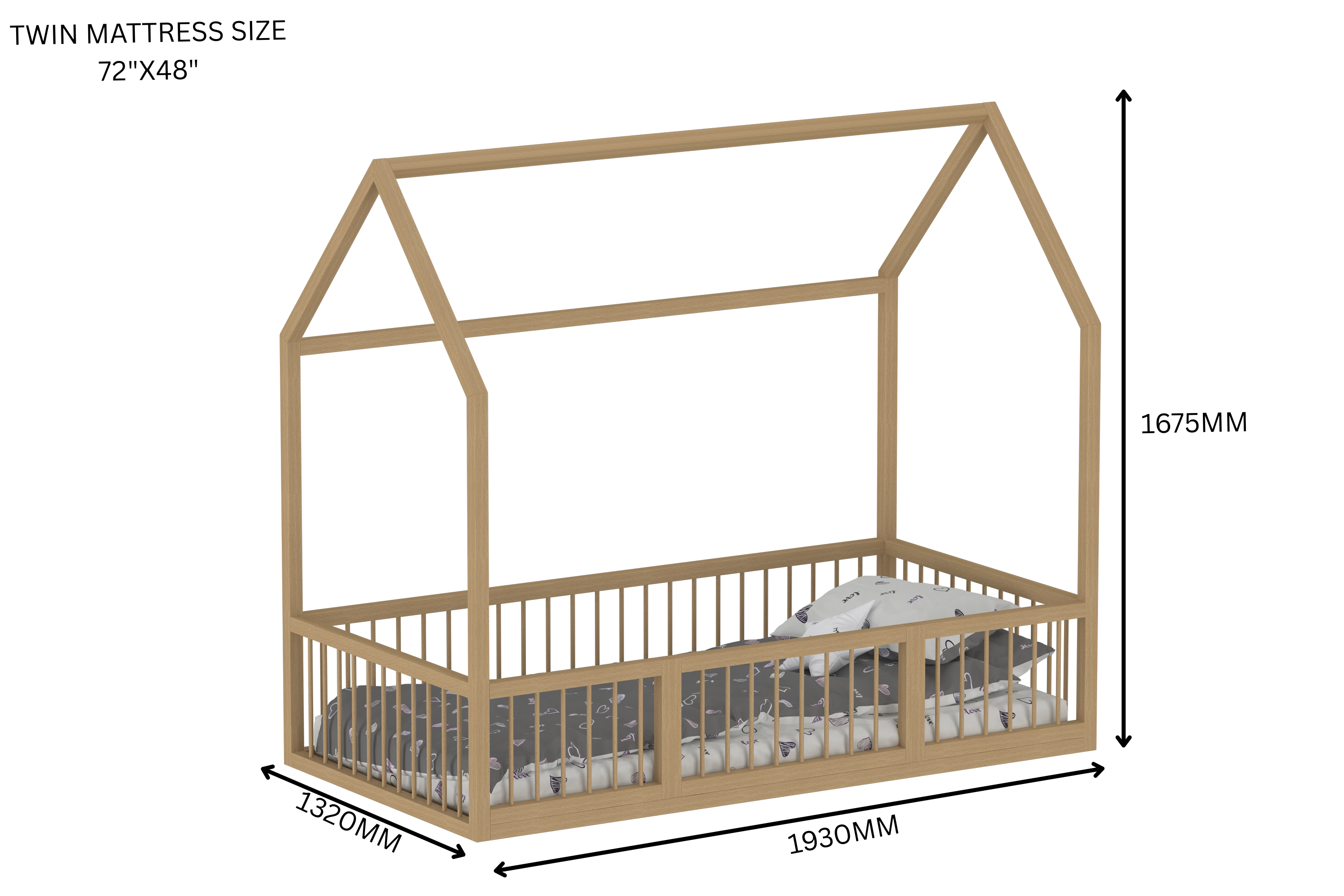 The LittleBird Floor Hut Bed B1