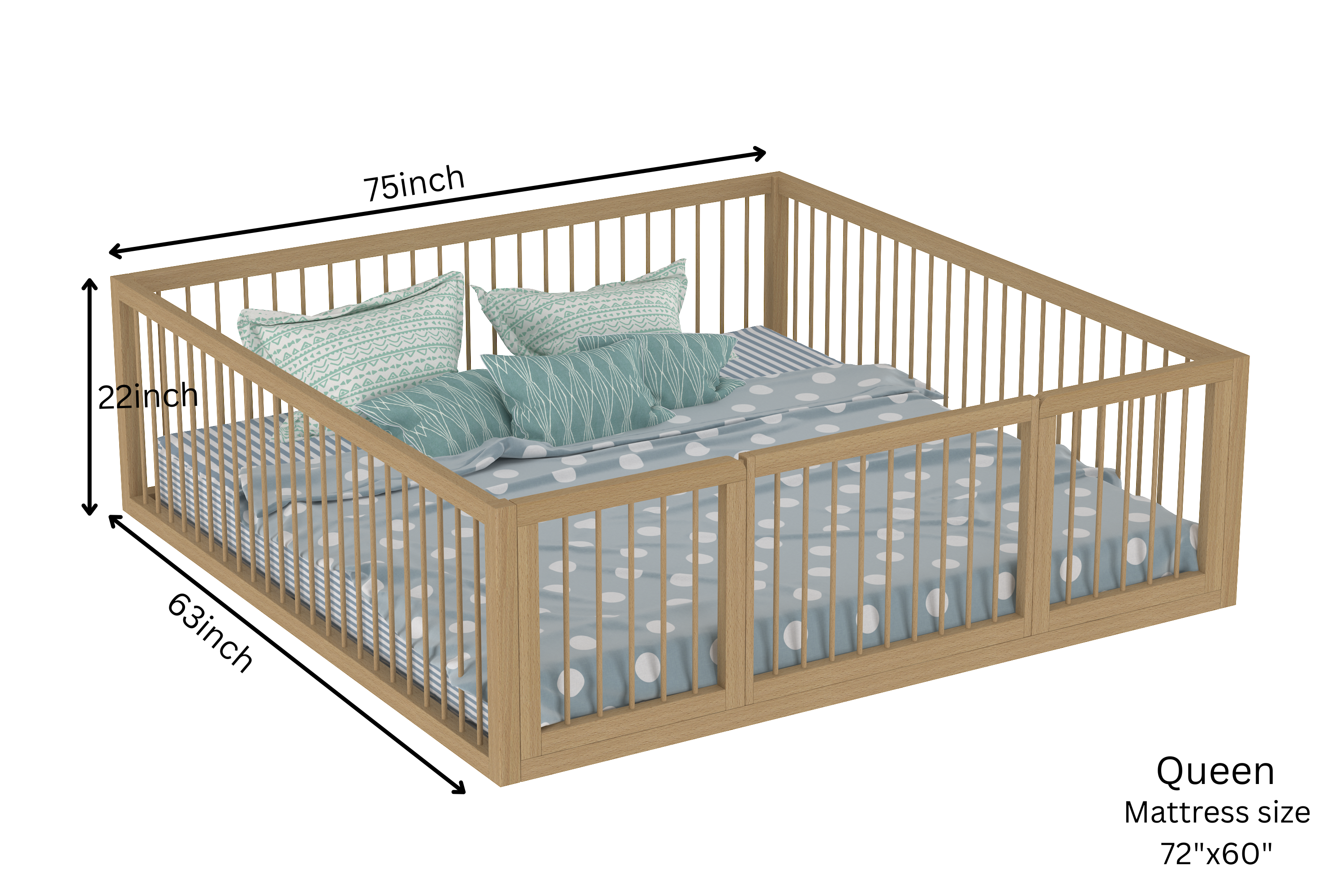Montessori Toddler Floor Bed S1
