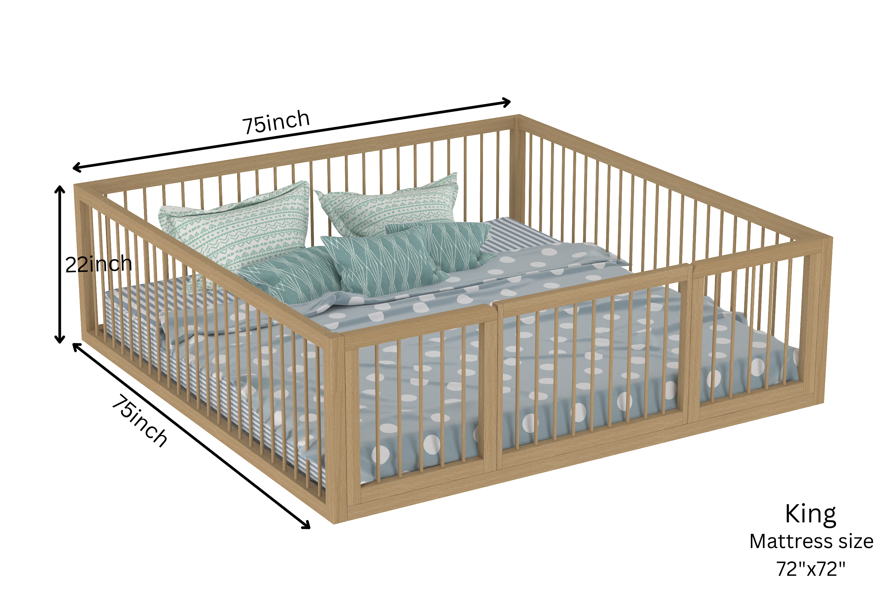 Montessori Toddler Floor Bed S1