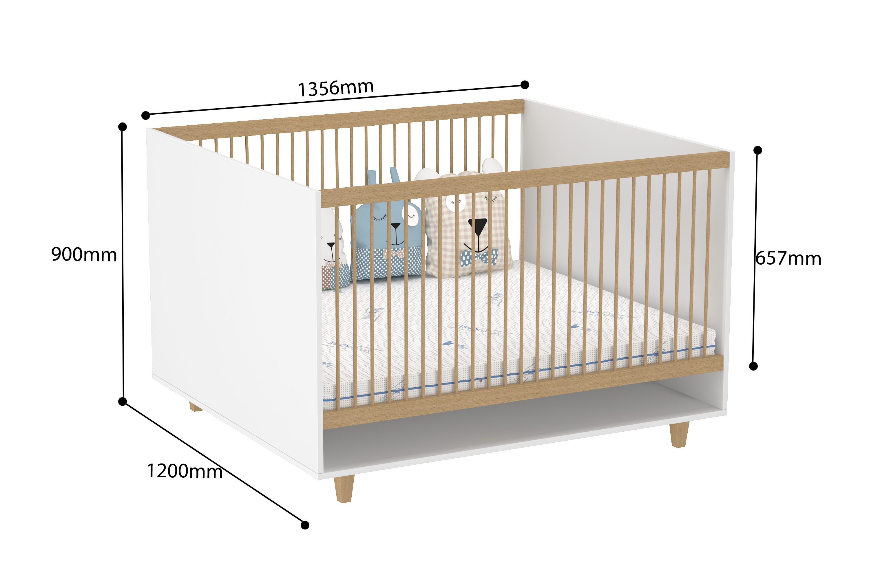 The Elegant Twin Crib